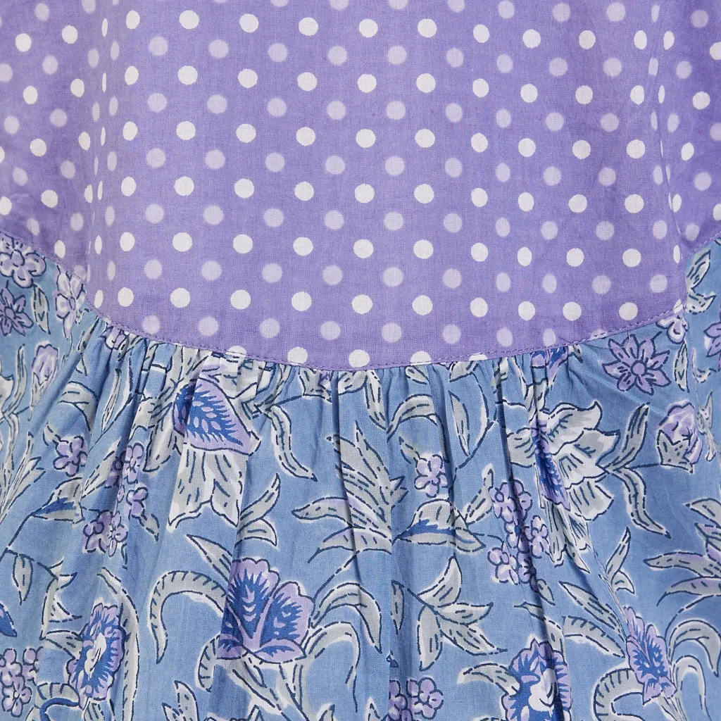 3/4 Sleeve Unicorn Dress /Lilac Spot