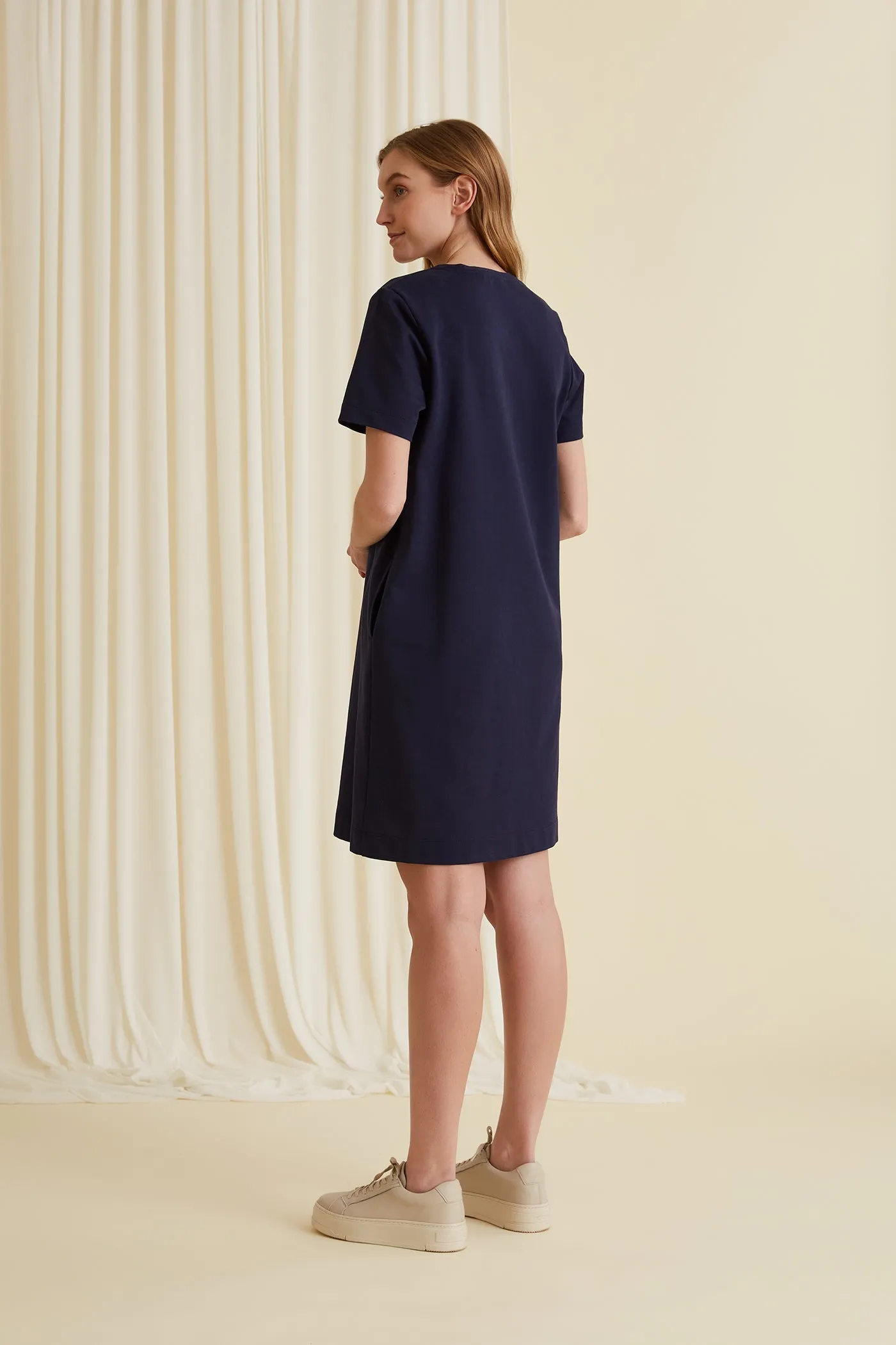 Adriana T-Shirt Dress Navy