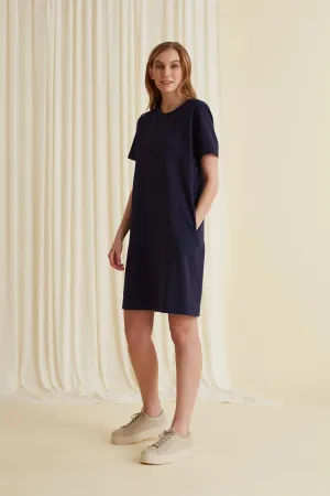 Adriana T-Shirt Dress Navy