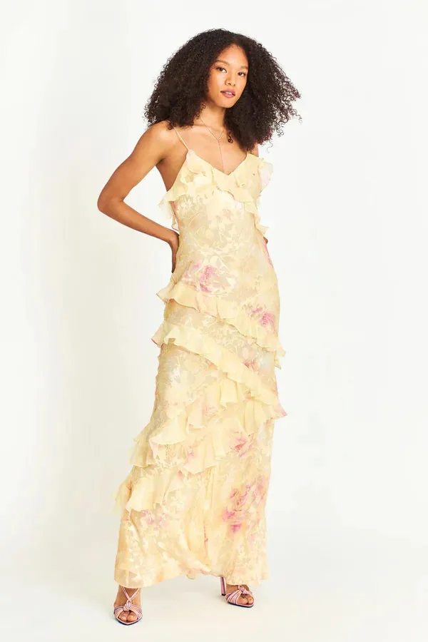 Anaelle - Dreamy maxi dress with ruffle details