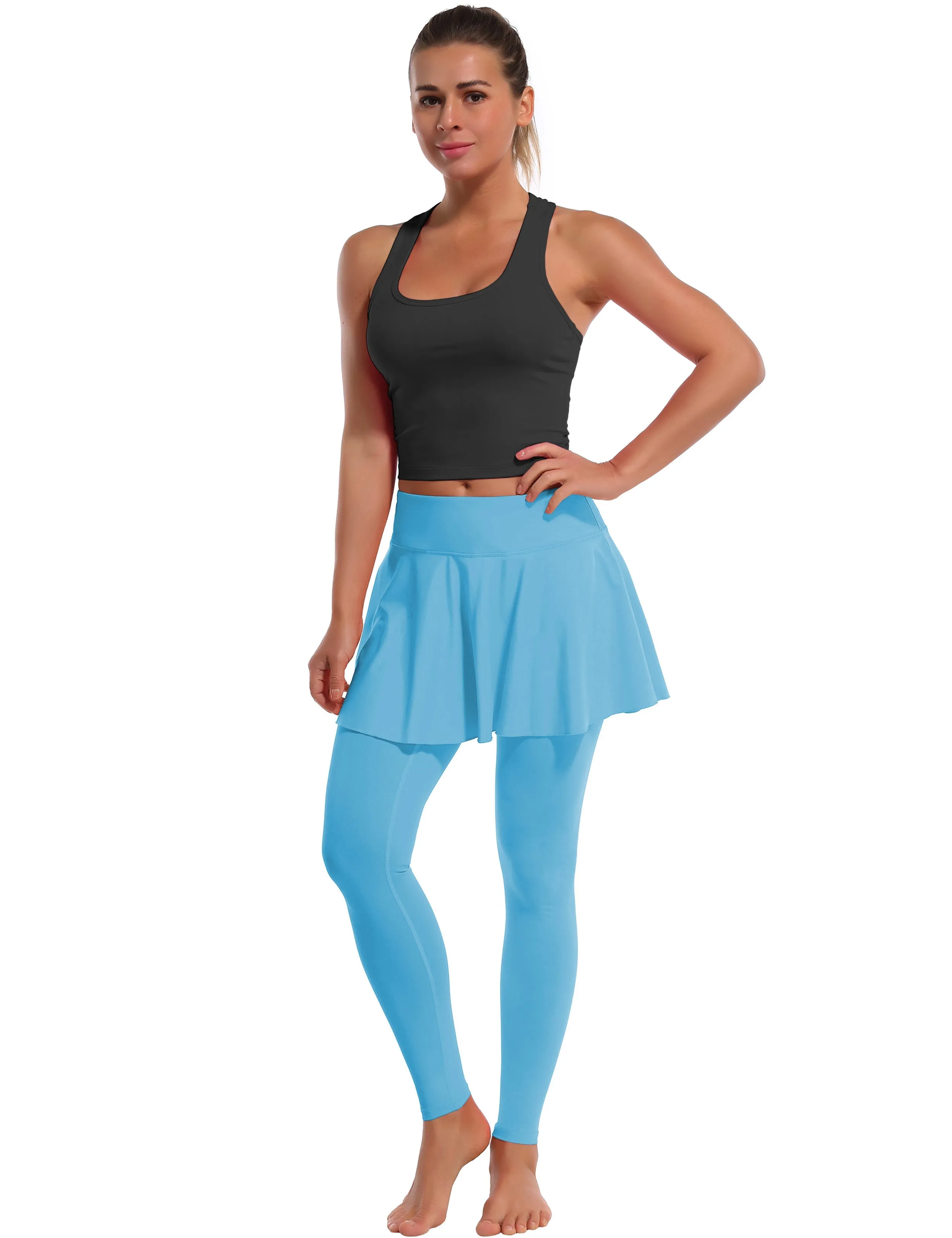 Athletic Tennis Golf Skort with Pocket Shorts blue_yoga