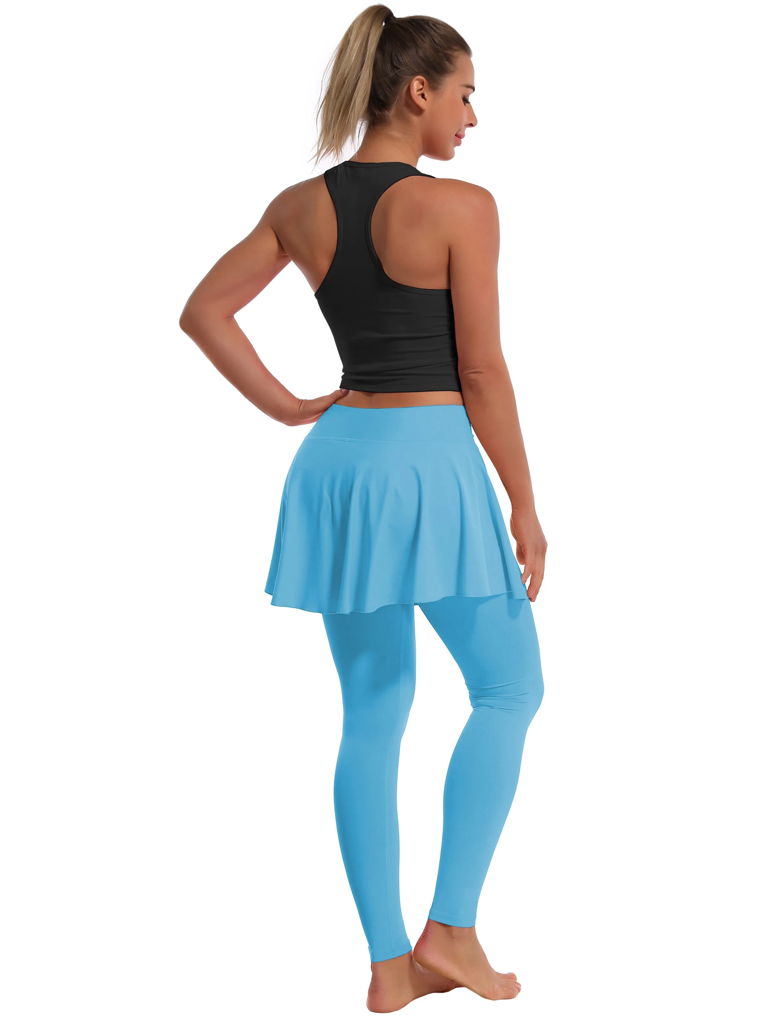 Athletic Tennis Golf Skort with Pocket Shorts blue_yoga