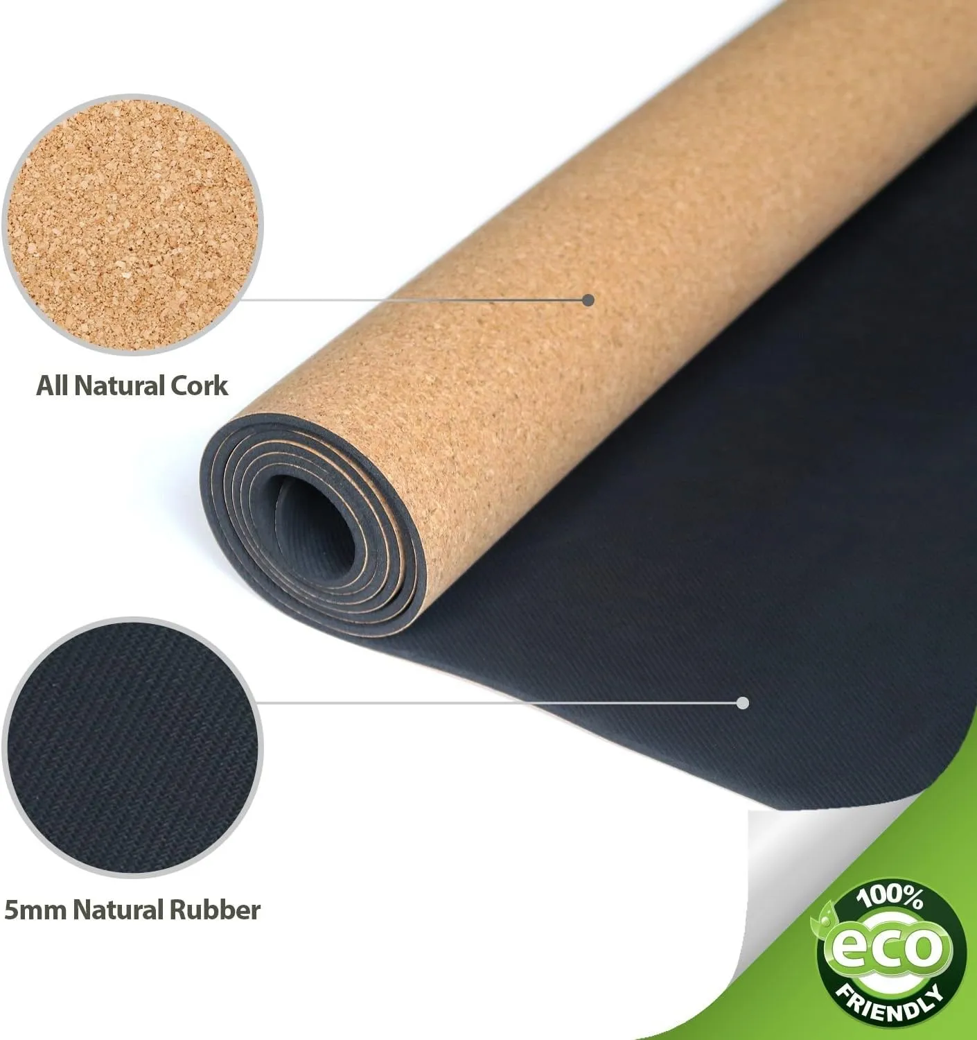 AURORAE: Natural Cork Yoga Mat