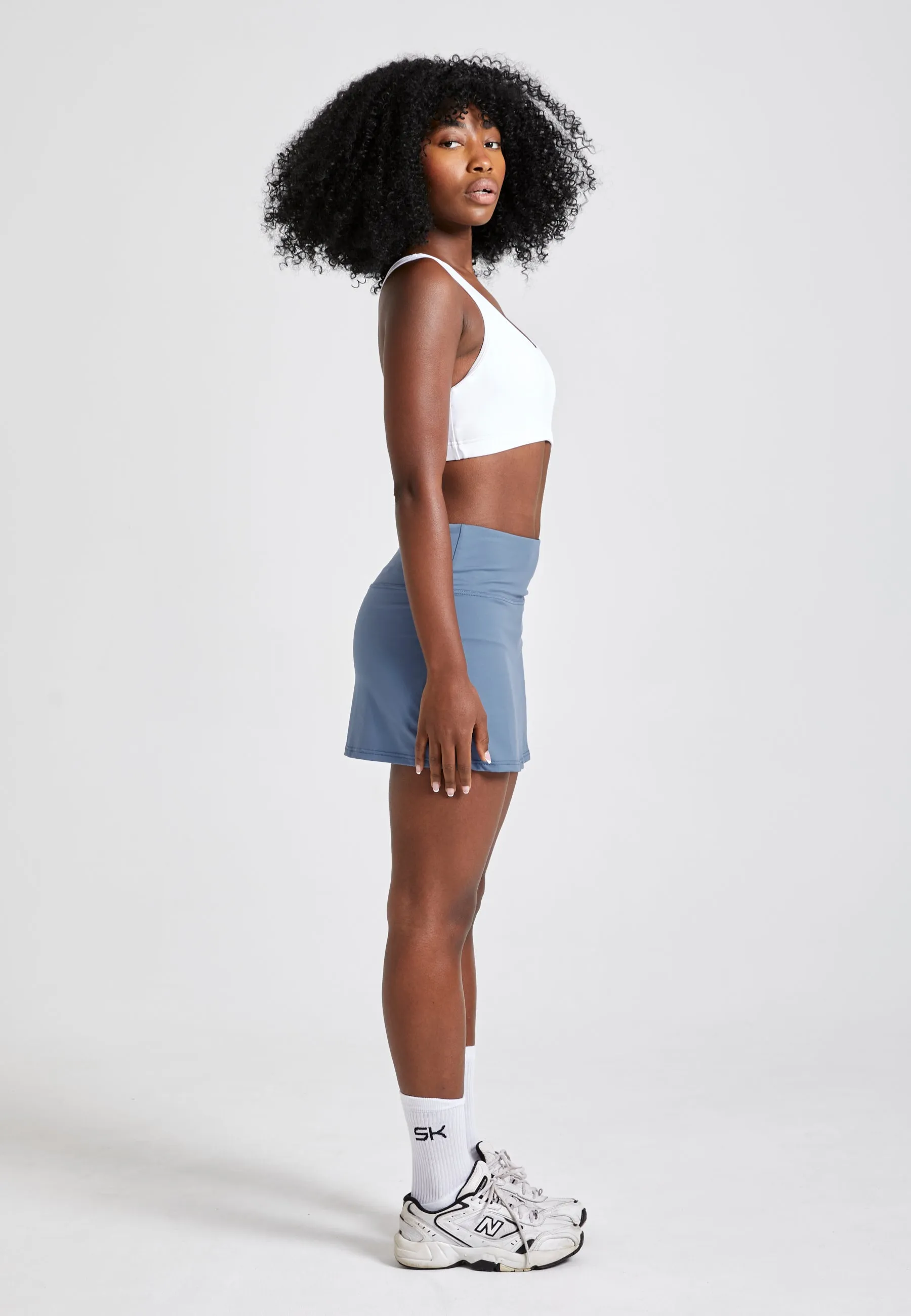 Basic tennis skirt / skort, grey blue