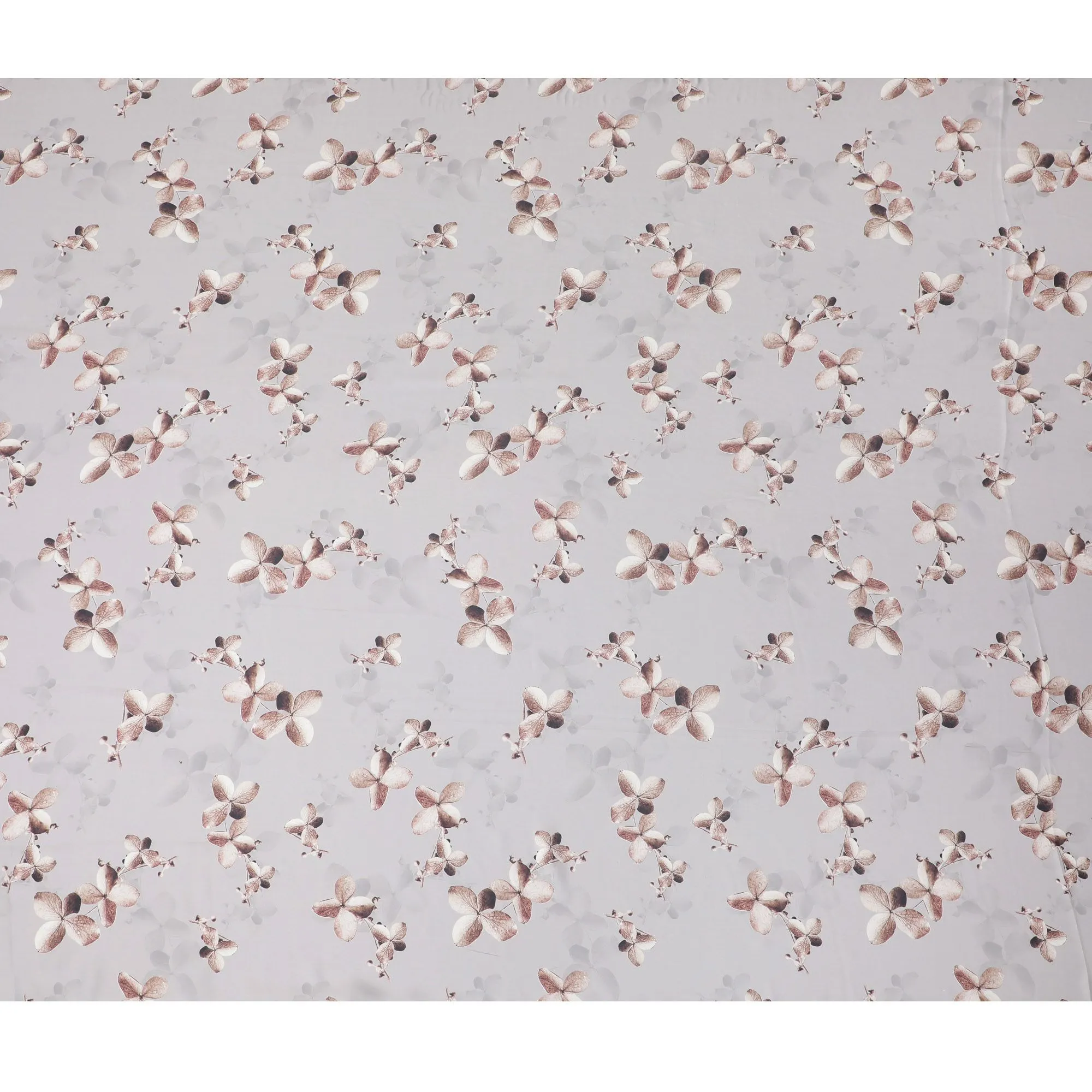 Blush Blossom Spray Synthetic Satin Fabric - 110cm Wide-D18561