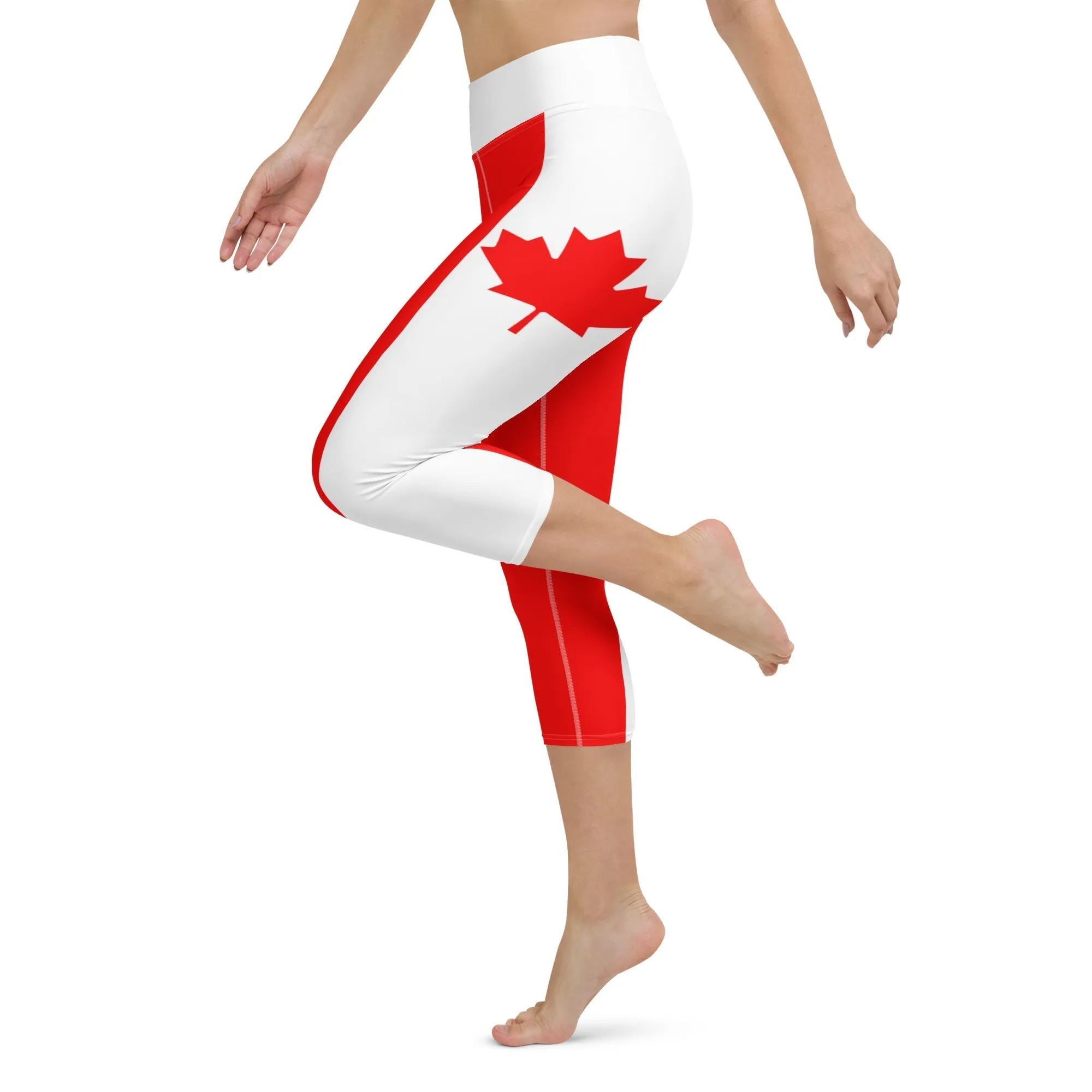 Canada Flag Yoga Capris