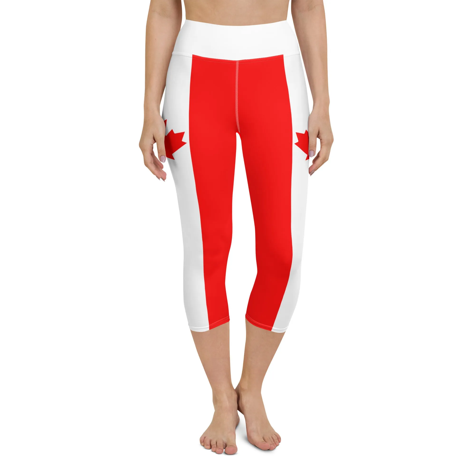 Canada Flag Yoga Capris