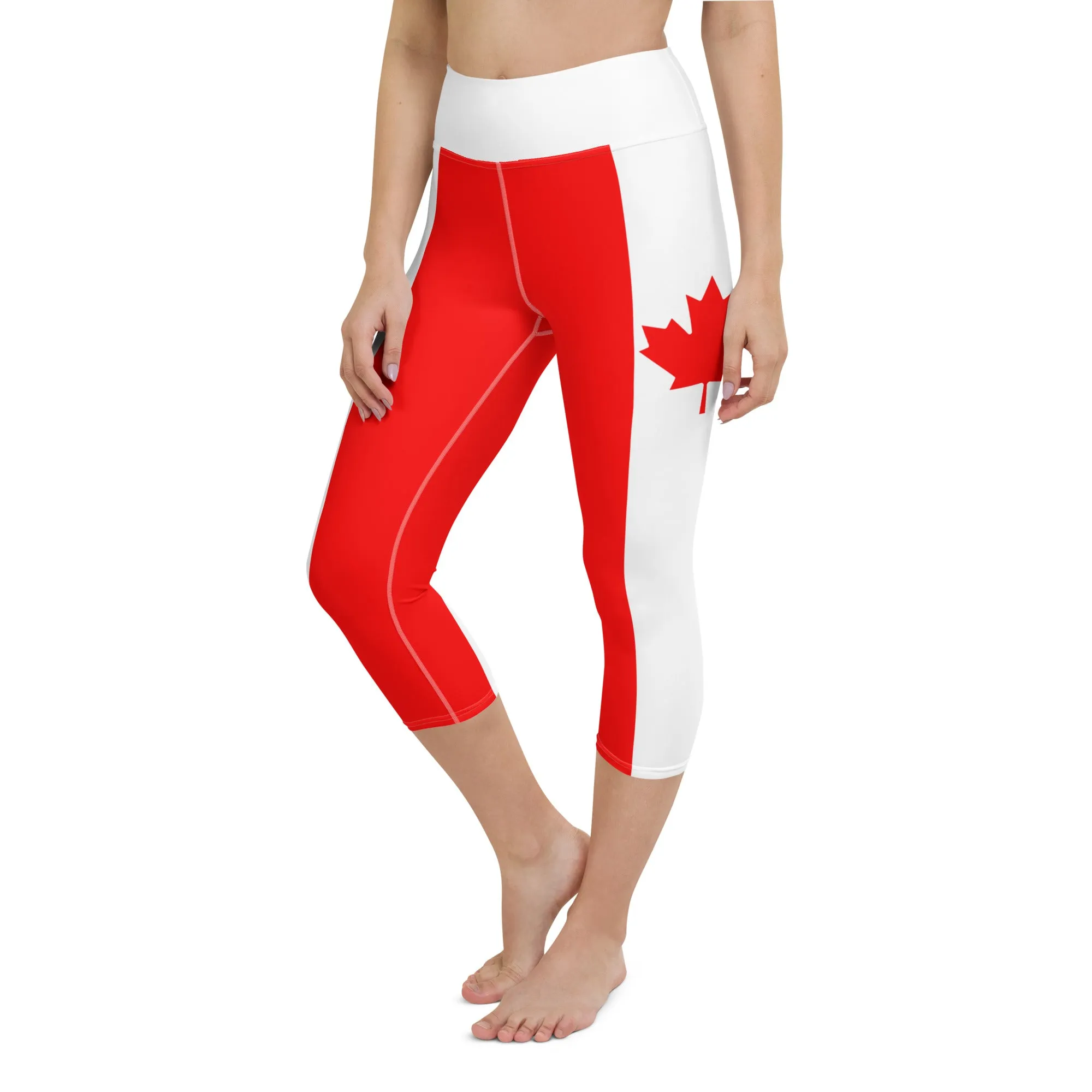 Canada Flag Yoga Capris