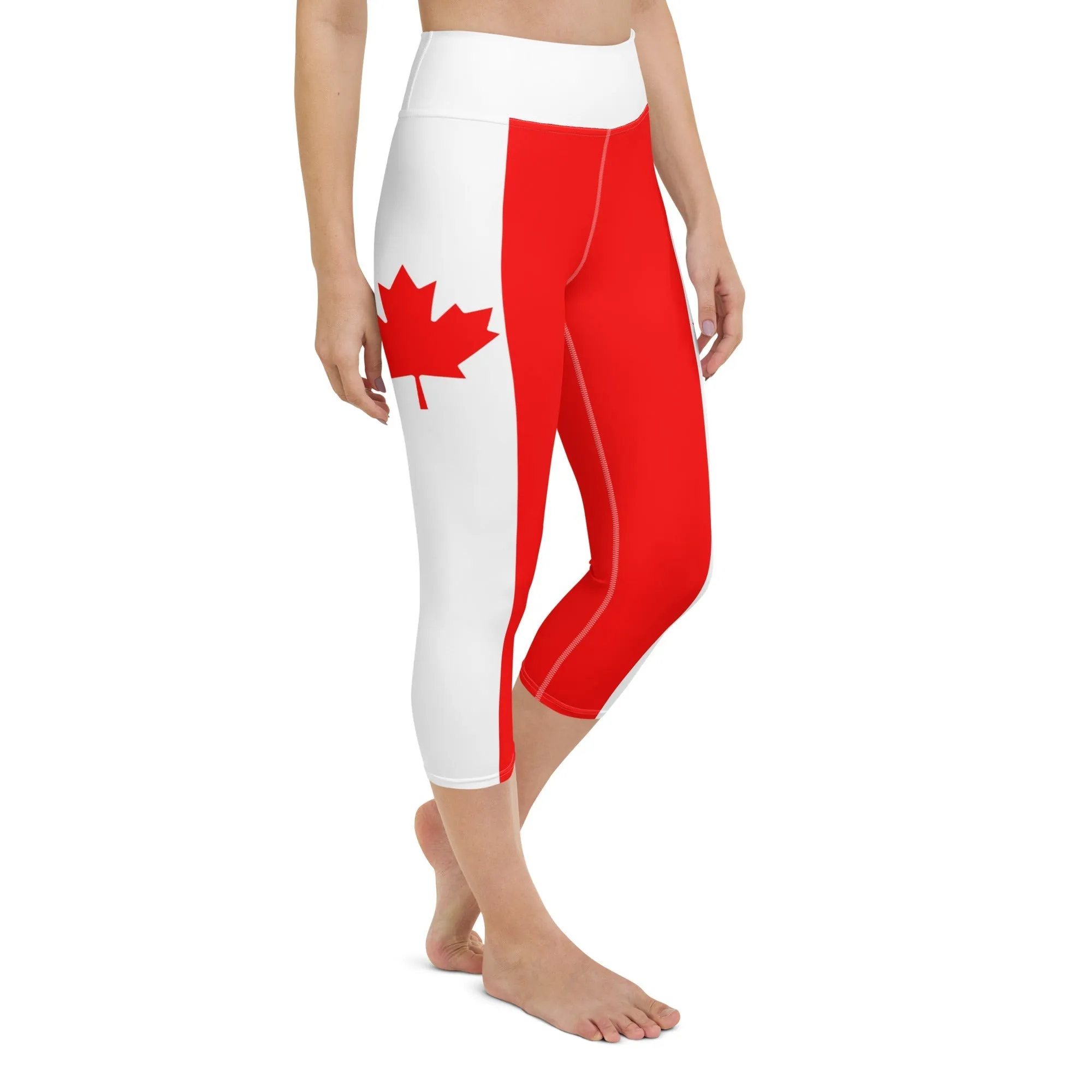 Canada Flag Yoga Capris