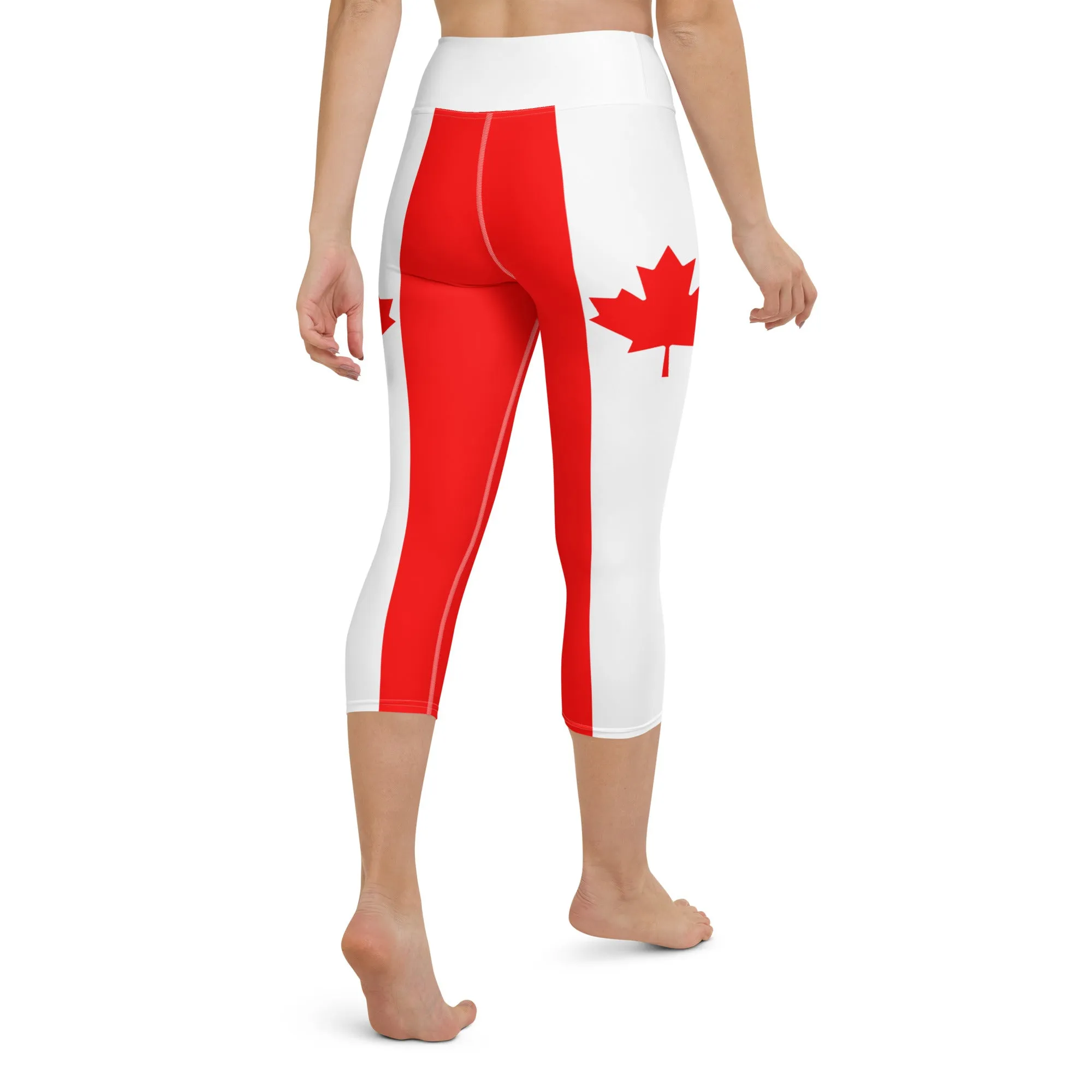 Canada Flag Yoga Capris