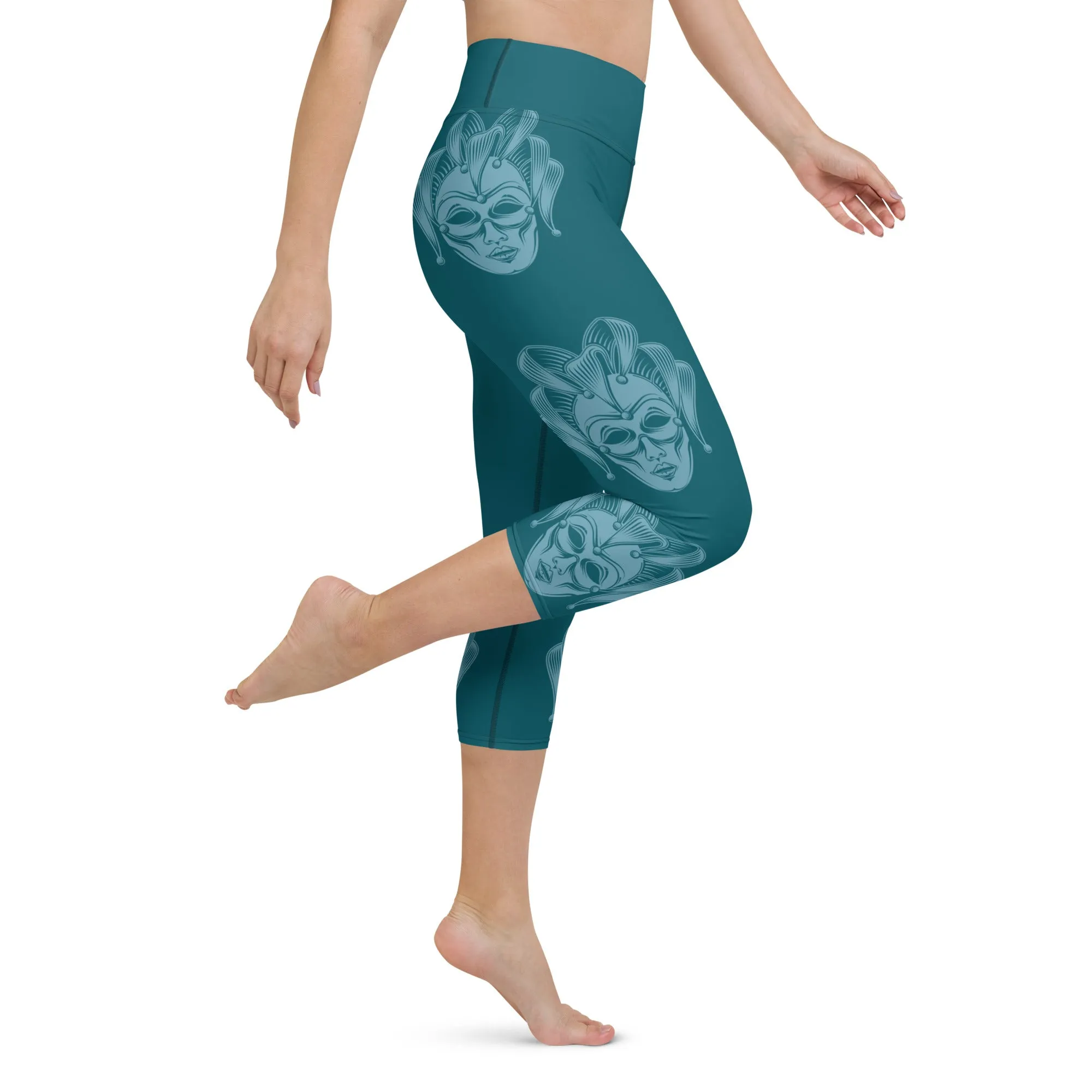 Carnival Mask Yoga Capris