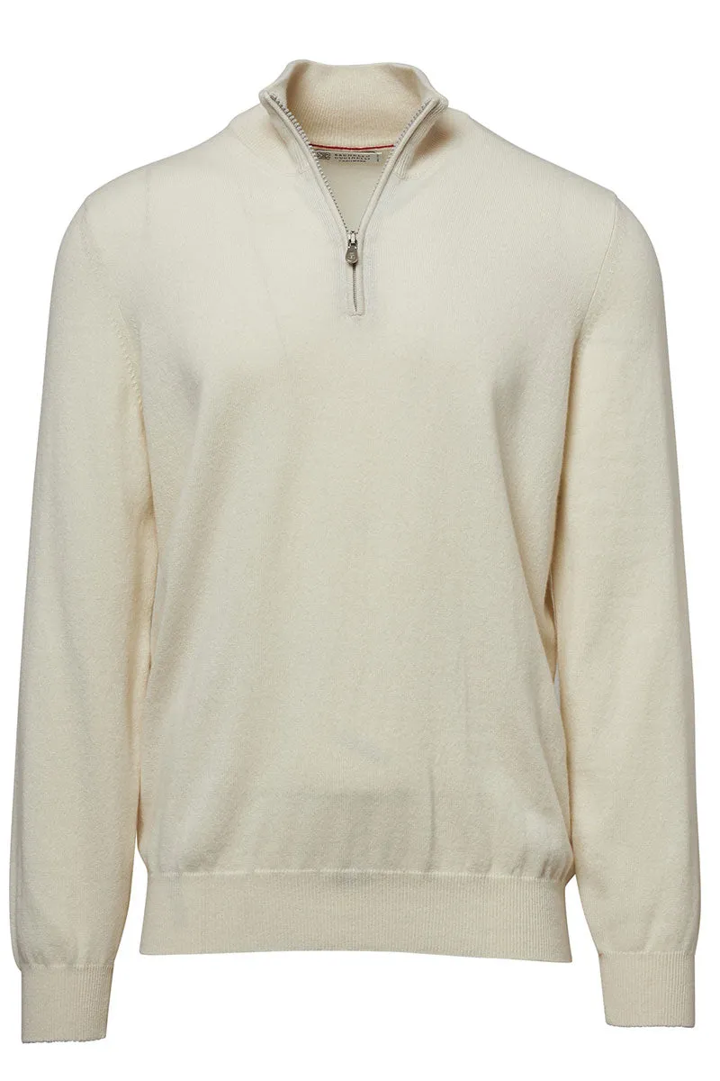 Cashmere Quarter Zip Sweater