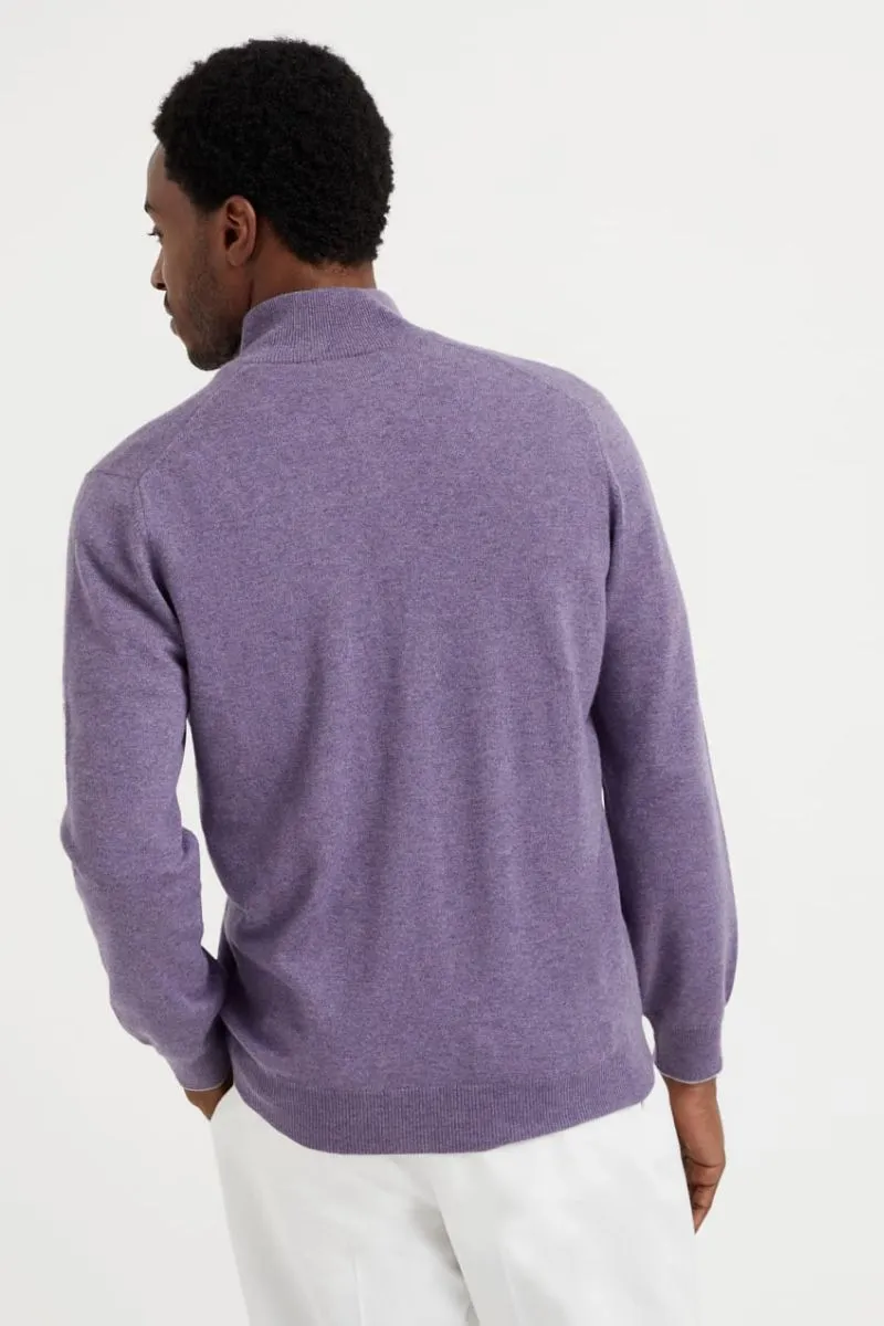 Cashmere Quarter Zip Sweater