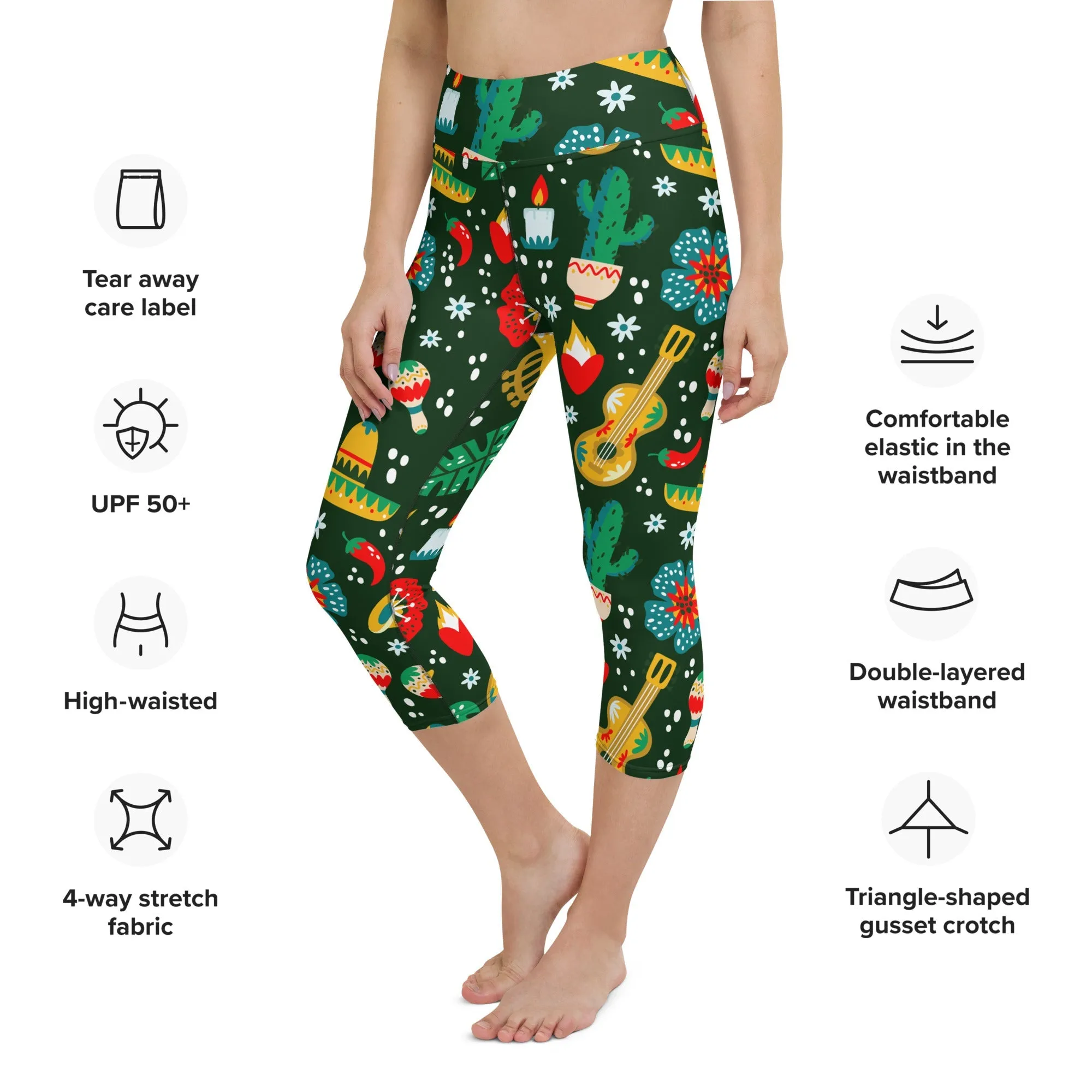 Cinco de Mayo Yoga Capris