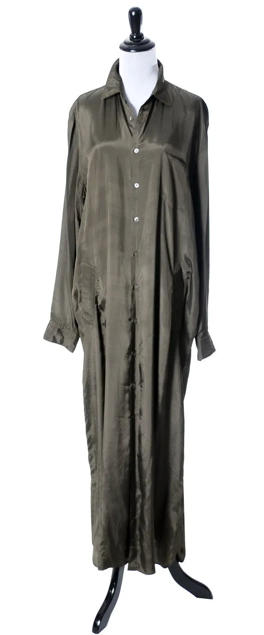 Comme Des Garcons Vintage Olive Green Maxi Dress