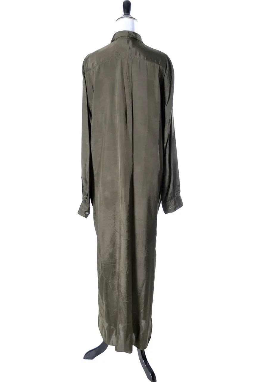 Comme Des Garcons Vintage Olive Green Maxi Dress