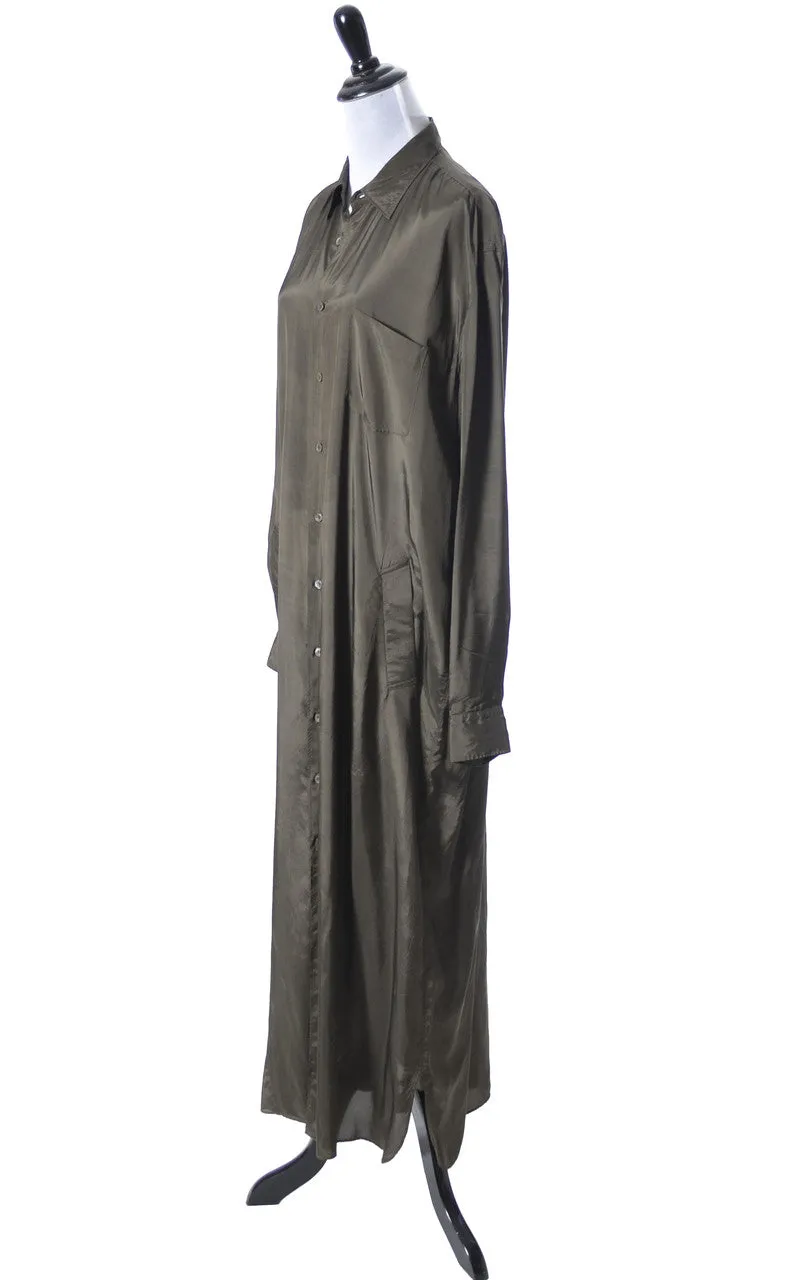 Comme Des Garcons Vintage Olive Green Maxi Dress