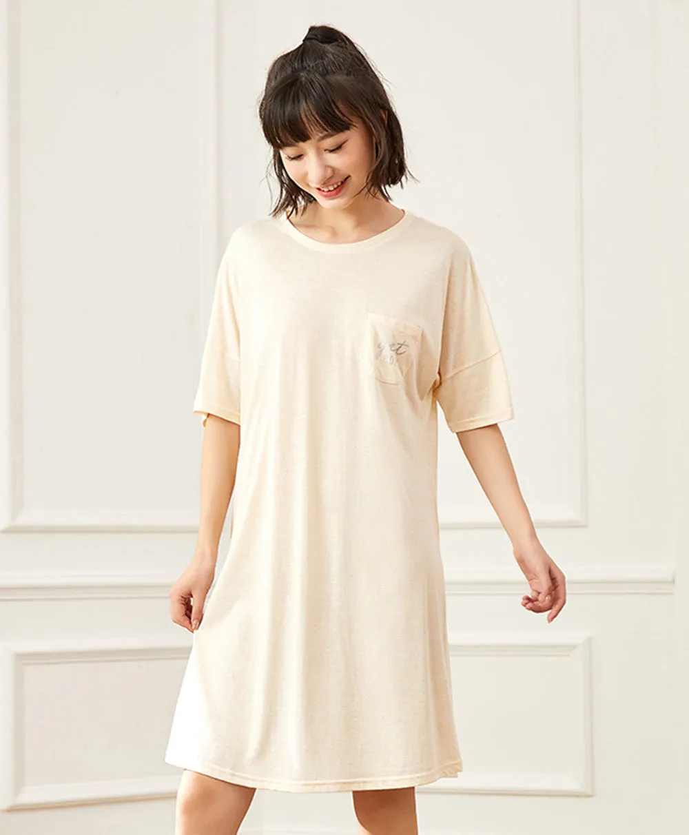 Cozy Melange Midi Sleep Dresses