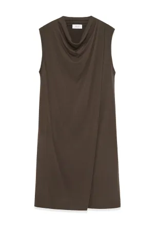 Davina Dress: Cotton-Blend Jersey Wrap Dress