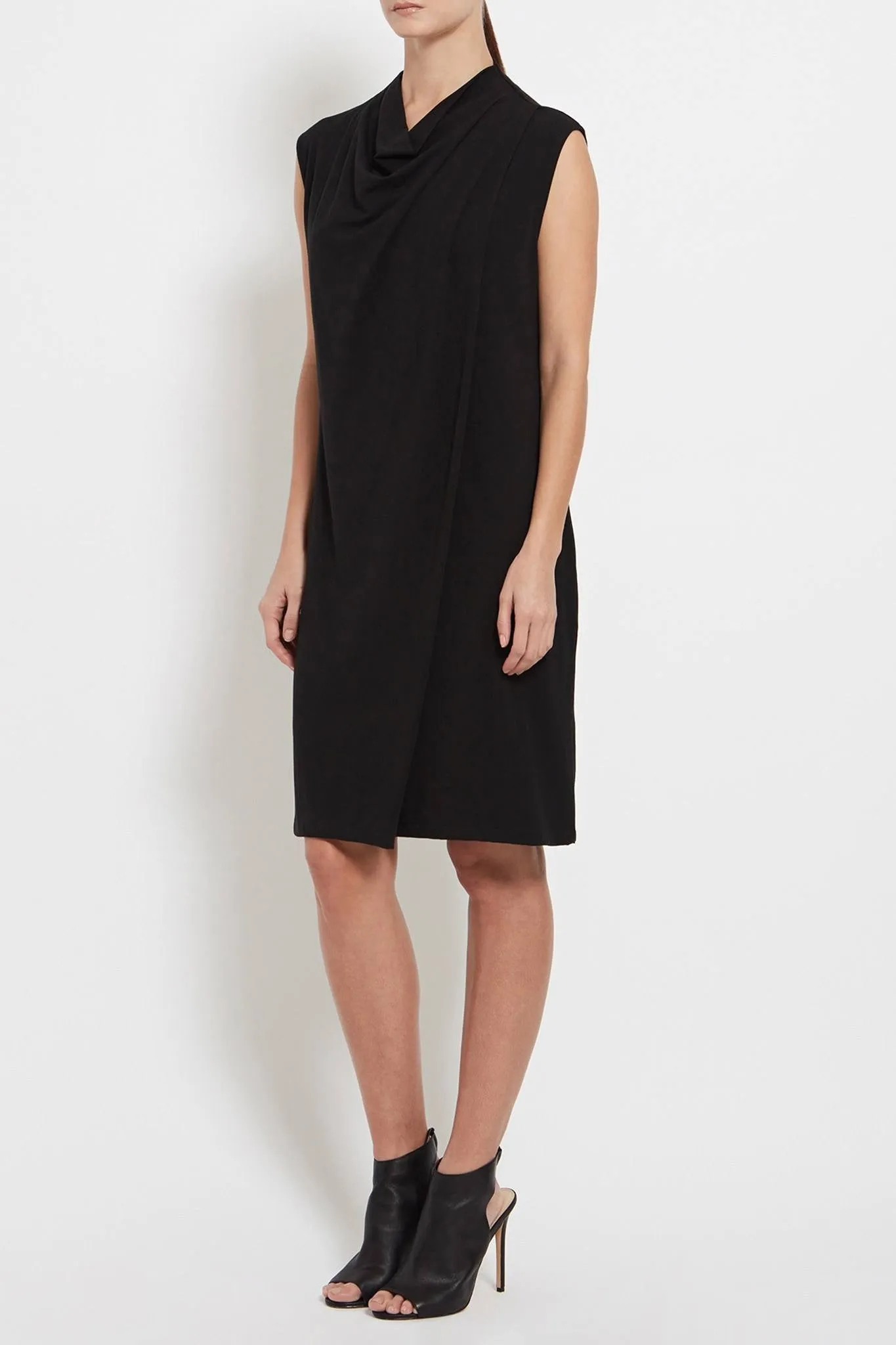 Davina Dress: Cotton-Blend Jersey Wrap Dress