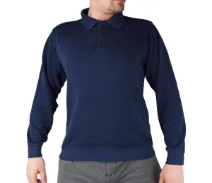 Dutch Military - Dark Blue Long Sleeve Polo Shirt - Grade 1