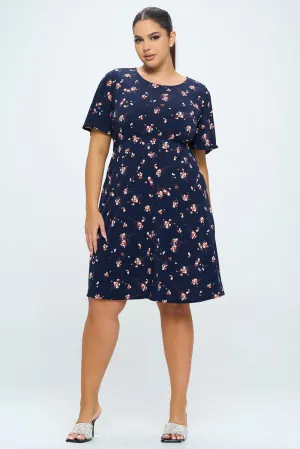 Elli Plus Size Short Sleeve Dress