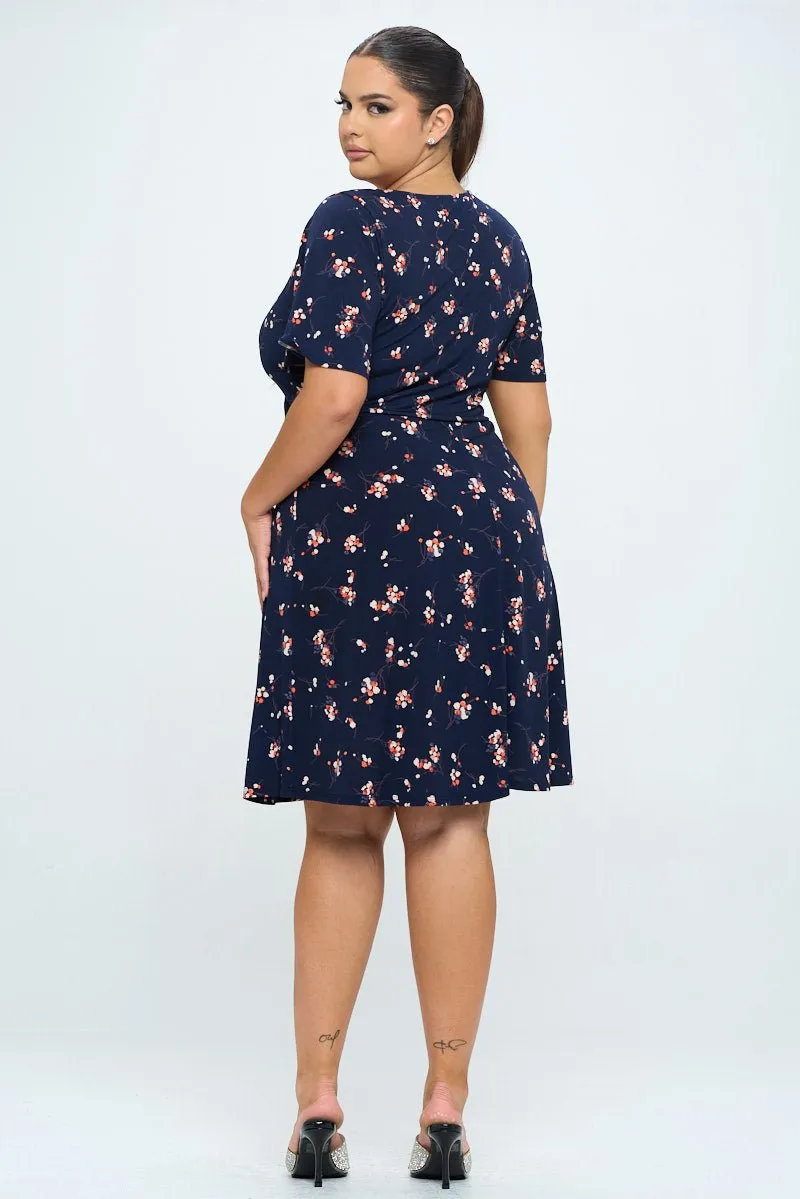 Elli Plus Size Short Sleeve Dress