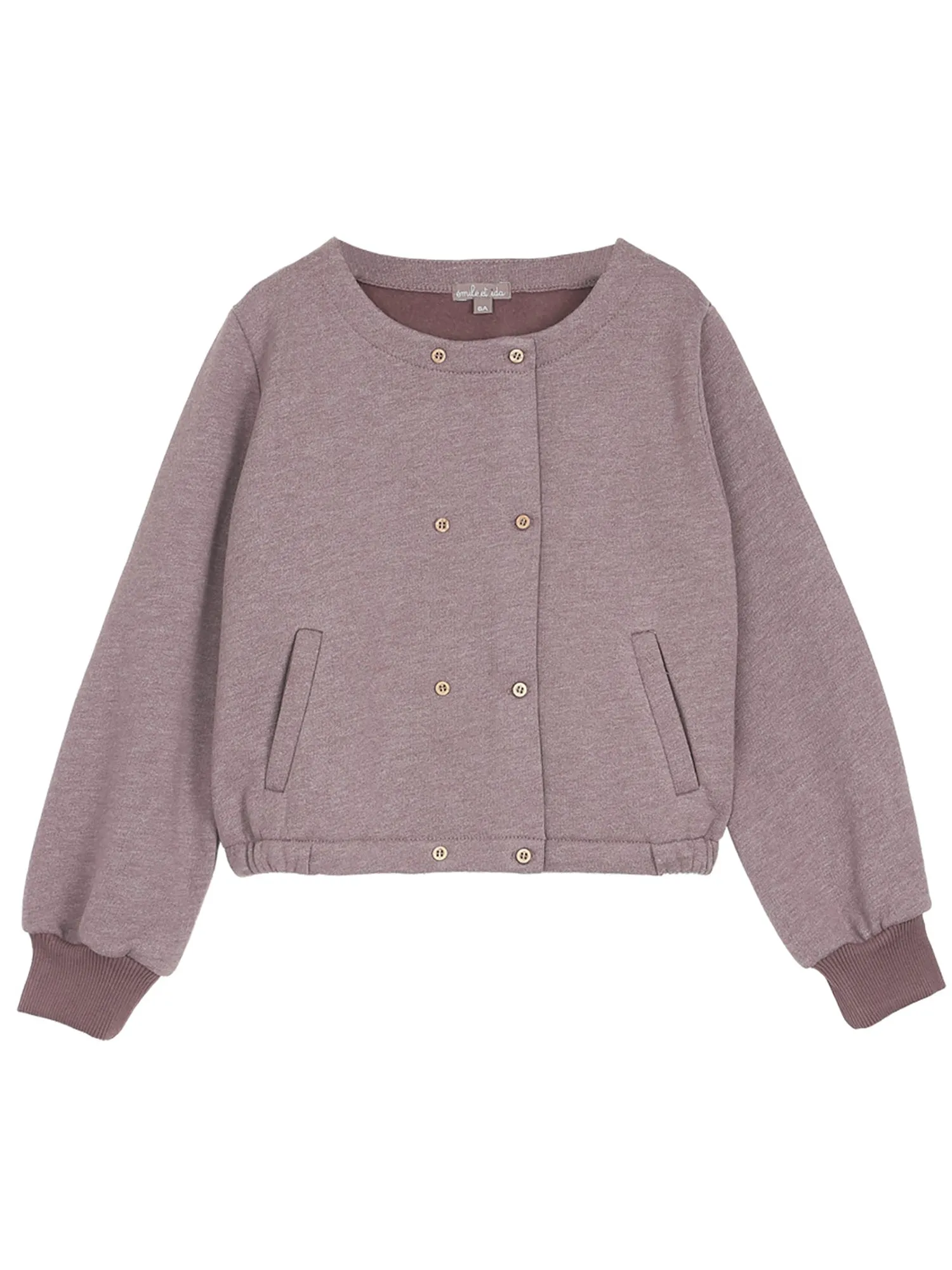 Emile Et Ida Prune Cotton Sweatshirt