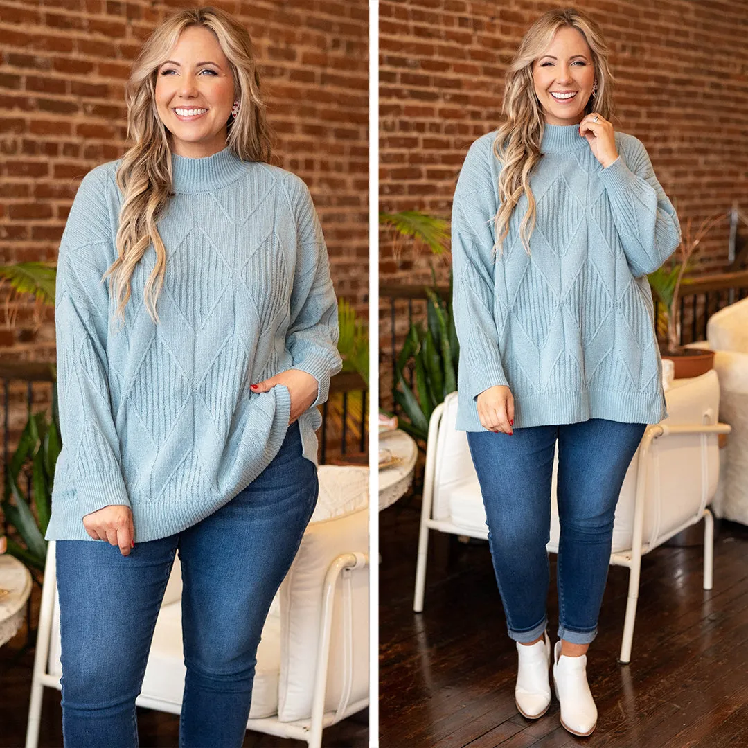 Enchanting Evenings Sweater, Light Blue