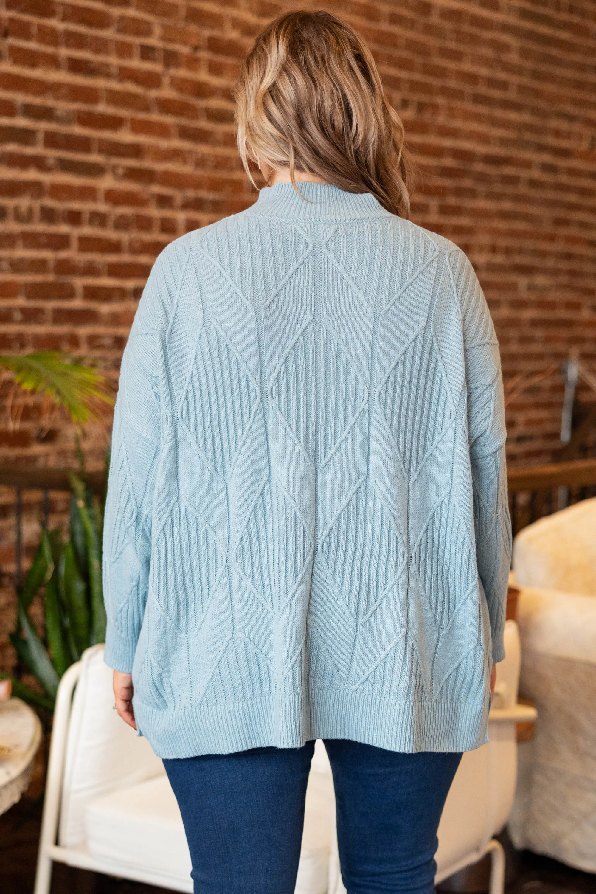 Enchanting Evenings Sweater, Light Blue