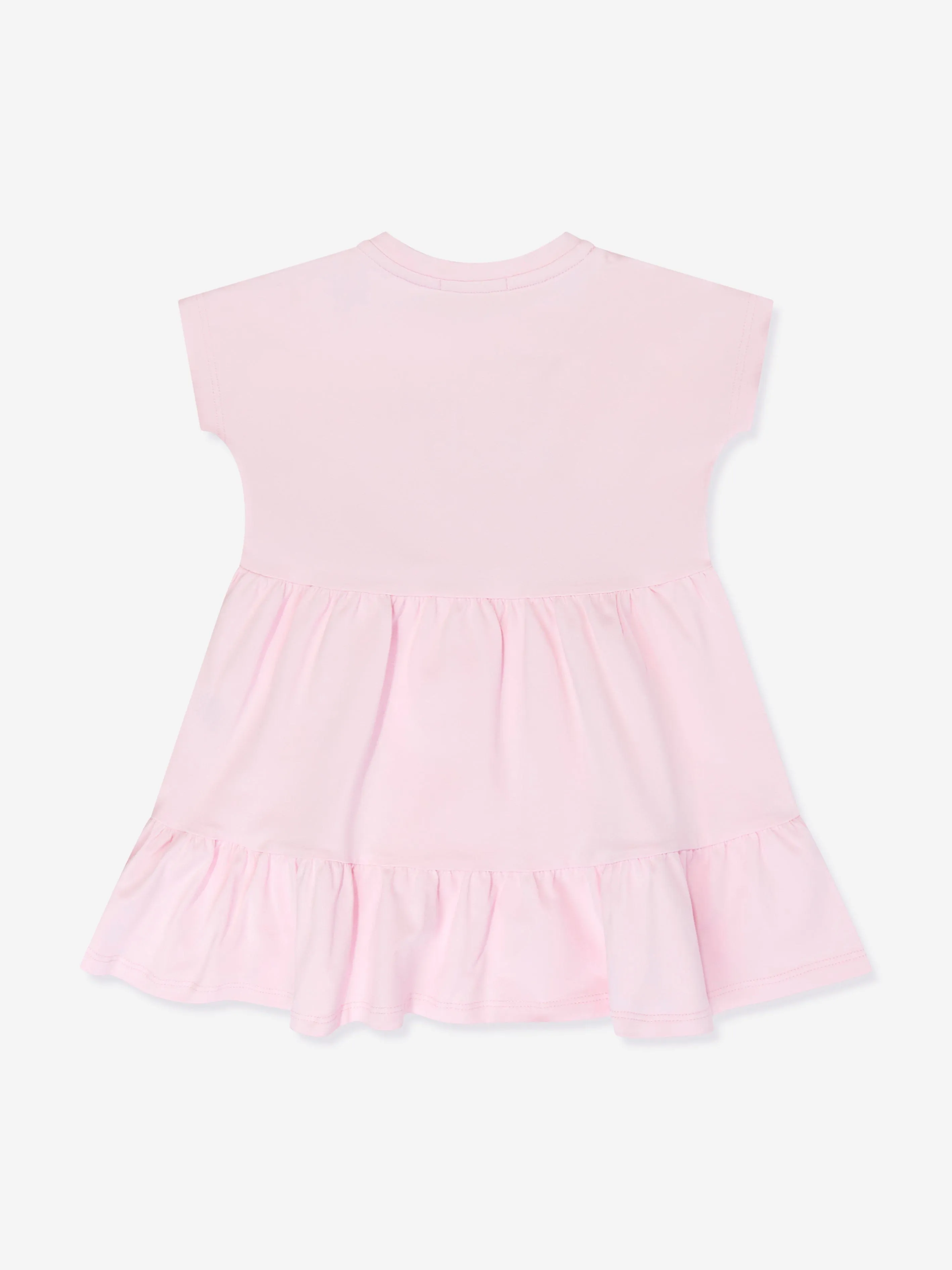 Escada Baby Girls Embroidered Logo T-Shirt Dress in Pink