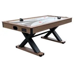 Excalibur 6-ft Air Hockey Table with LED Scoring and Table Tennis Top