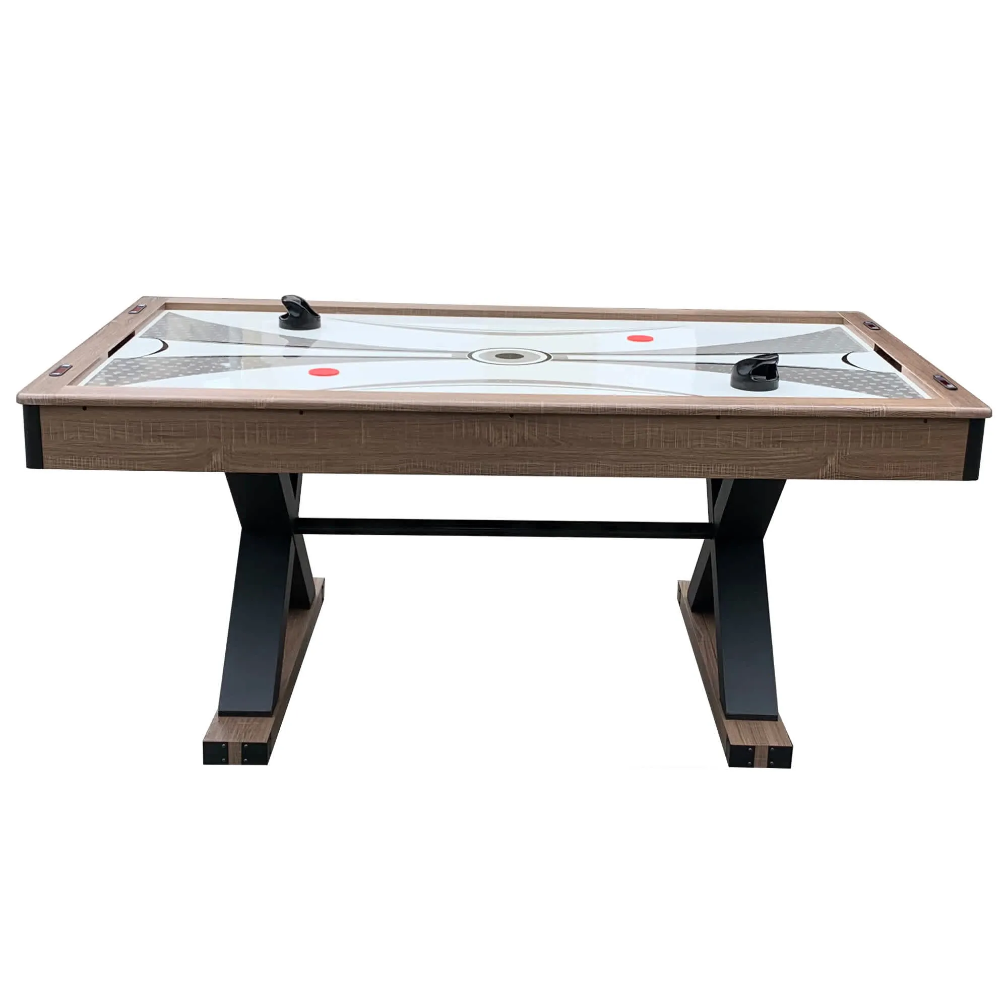 Excalibur 6-ft Air Hockey Table with LED Scoring and Table Tennis Top