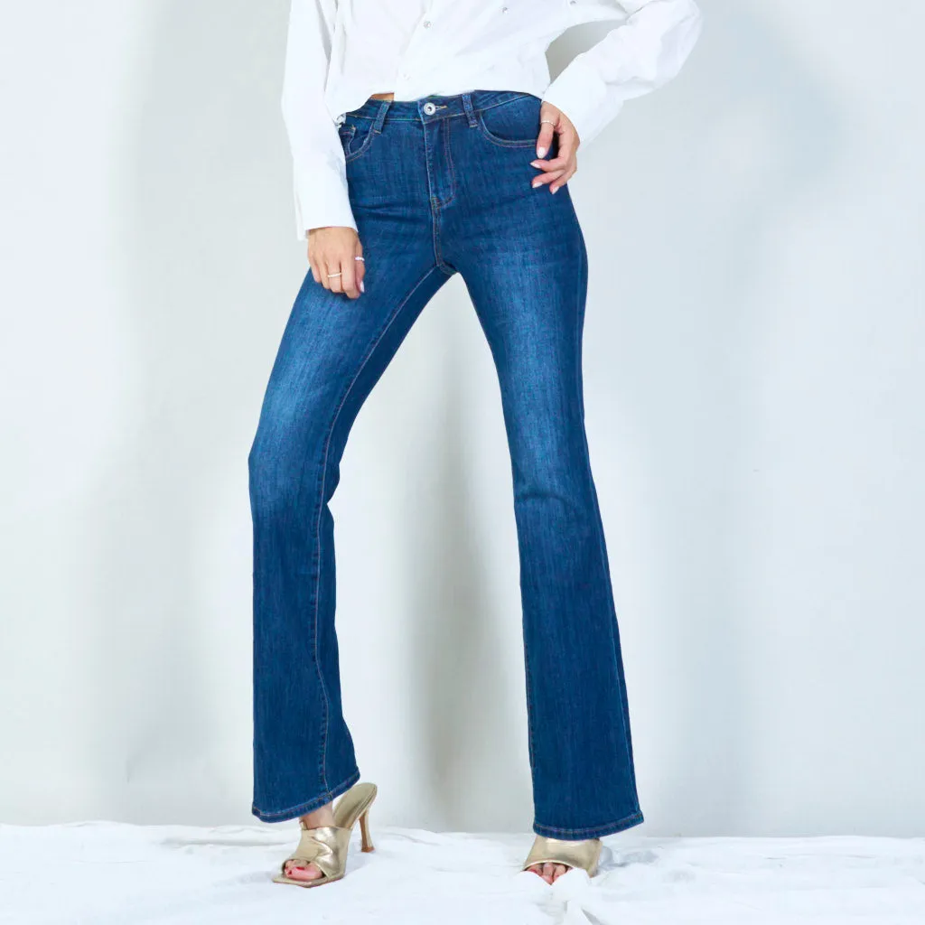 Flattering high-waisted bootcut jeans wholesale