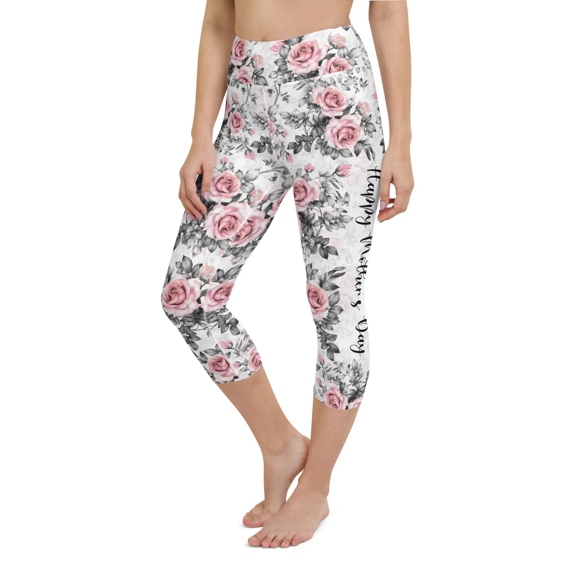 Floral Mother's Day Yoga Capris