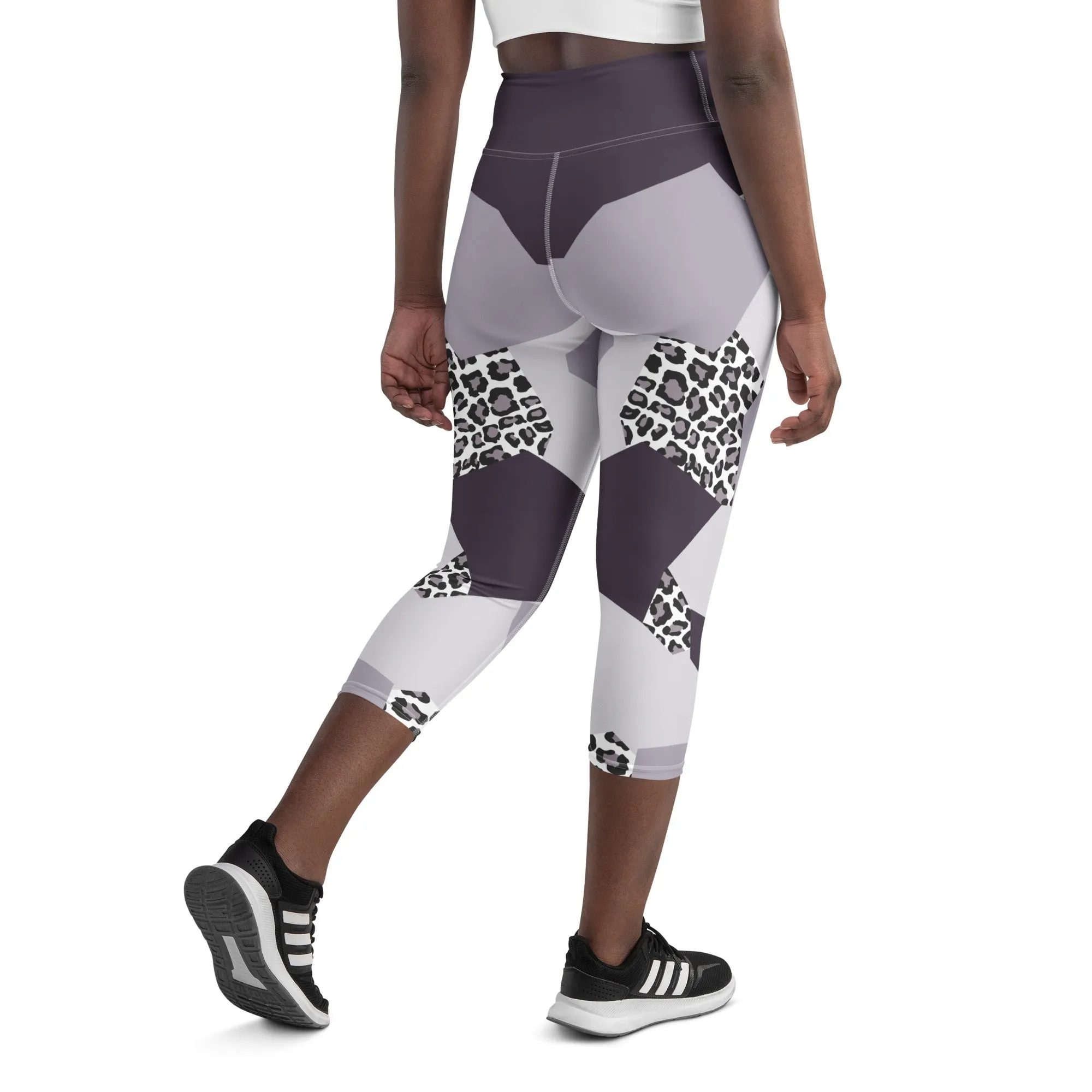 Geometric Animal Print Yoga Capris