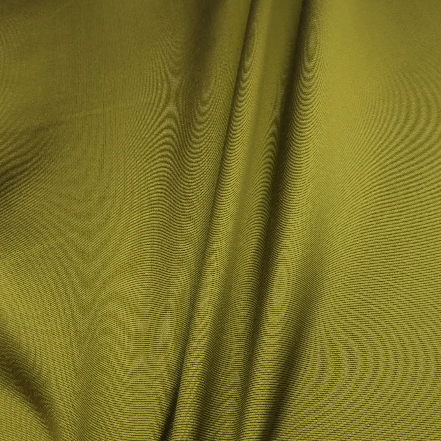 Gold Lime Silk and Wool Woven Fabric