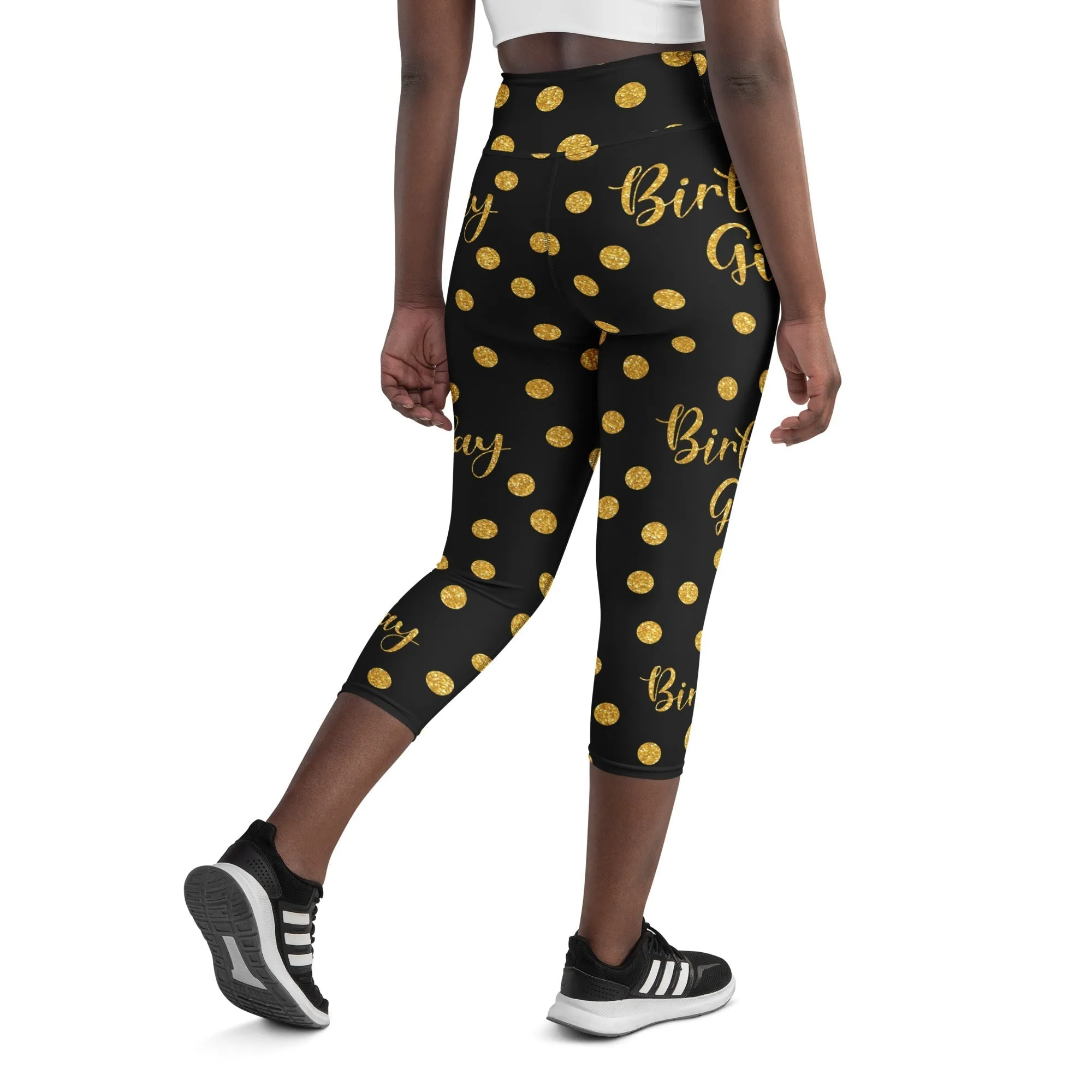 Golden Birthday Girl Yoga Capris