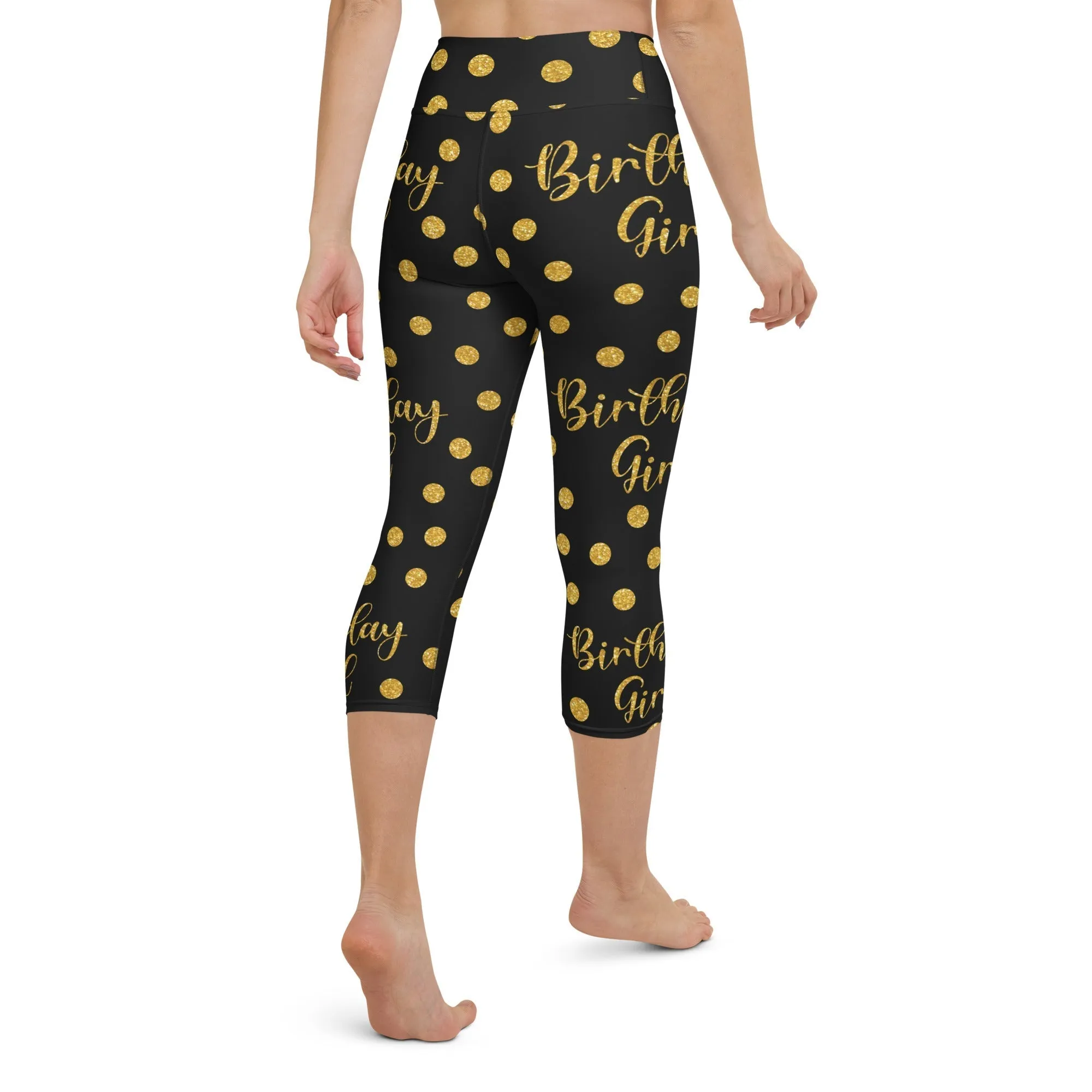 Golden Birthday Girl Yoga Capris