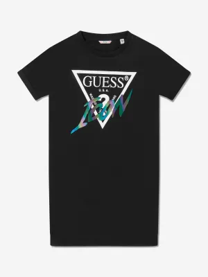 Guess Girls T-Shirt Dress in Black