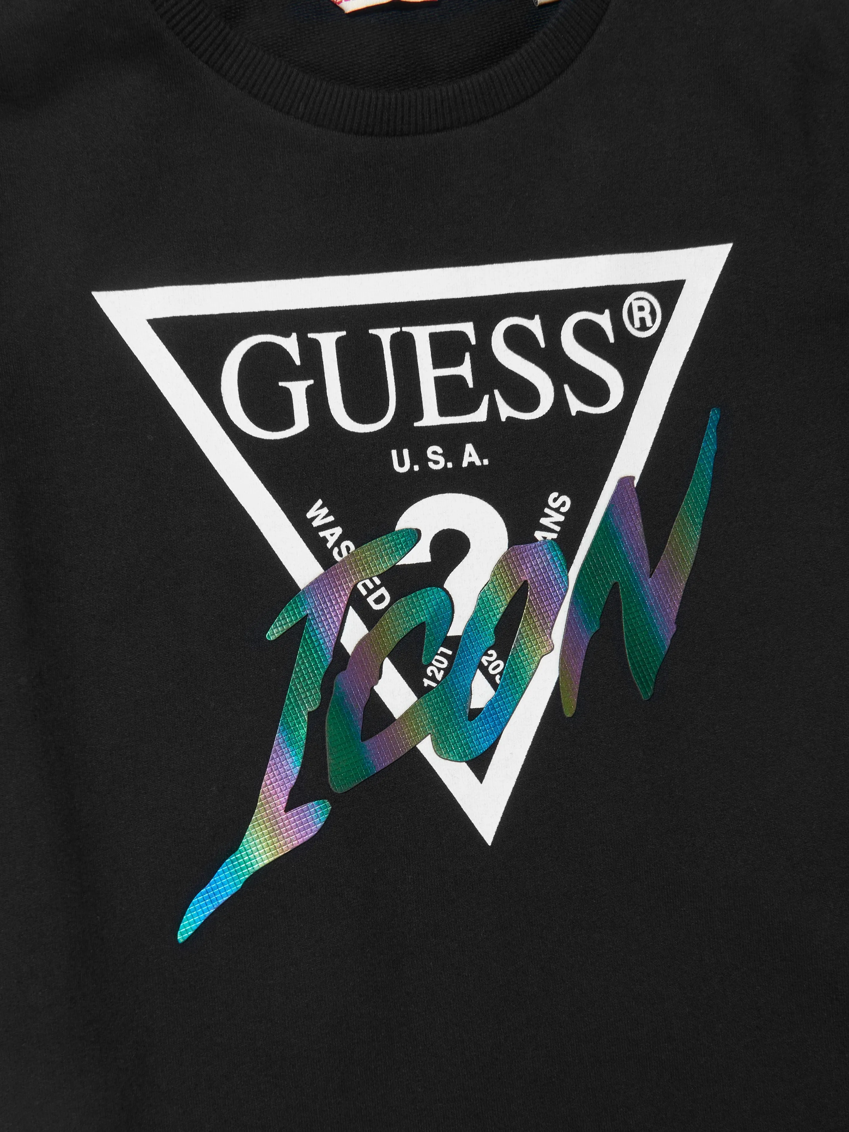 Guess Girls T-Shirt Dress in Black