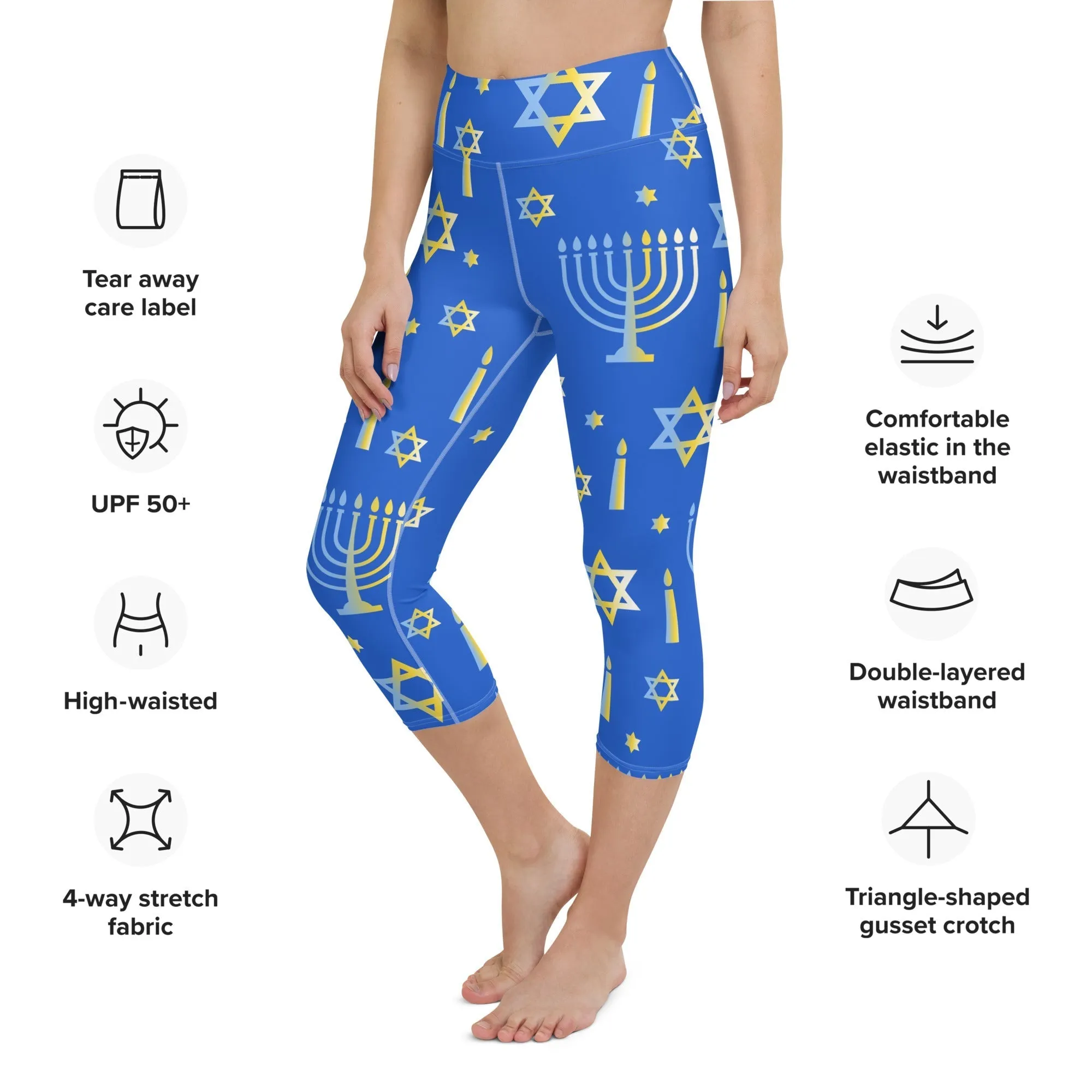 Hanukkah Yoga Capris