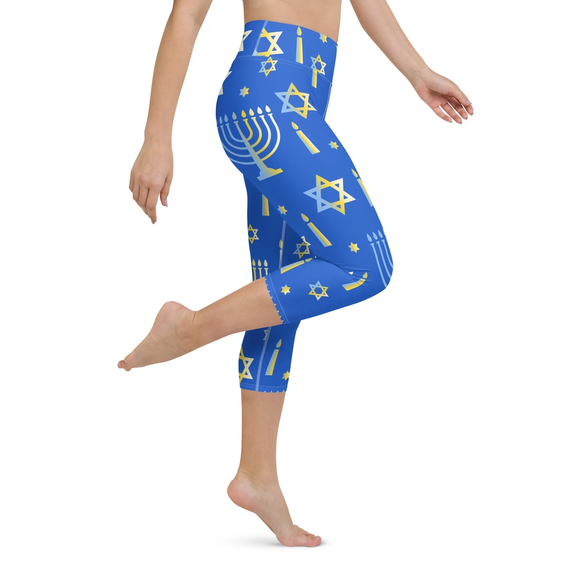 Hanukkah Yoga Capris