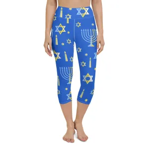 Hanukkah Yoga Capris