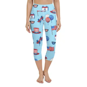 Independence Day Yoga Capris