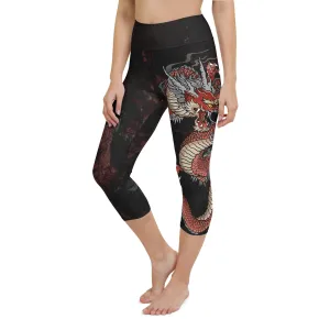 Japanese Dragon Yoga Capris