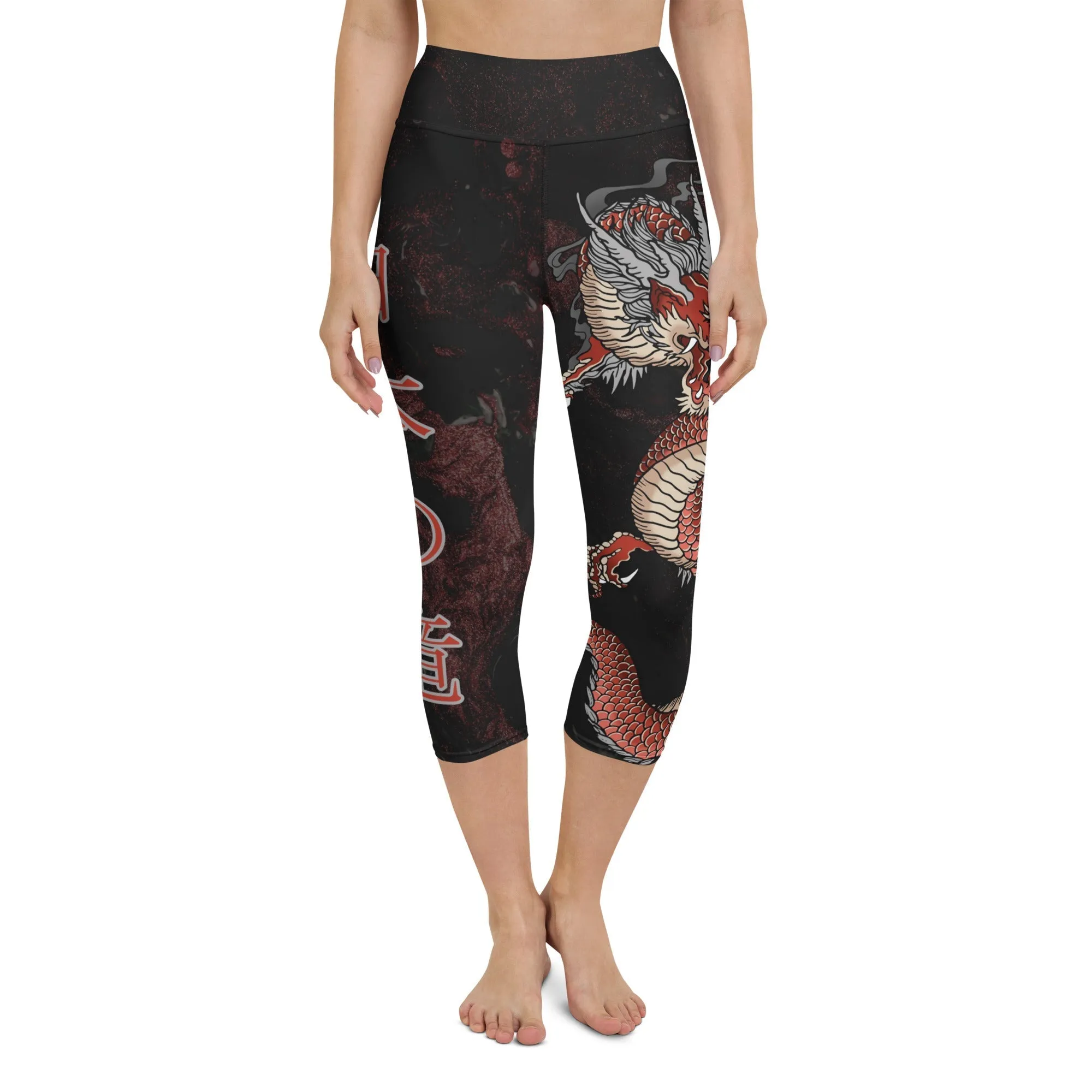 Japanese Dragon Yoga Capris