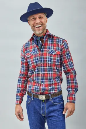 Kacey Field Shirt Red Tartan