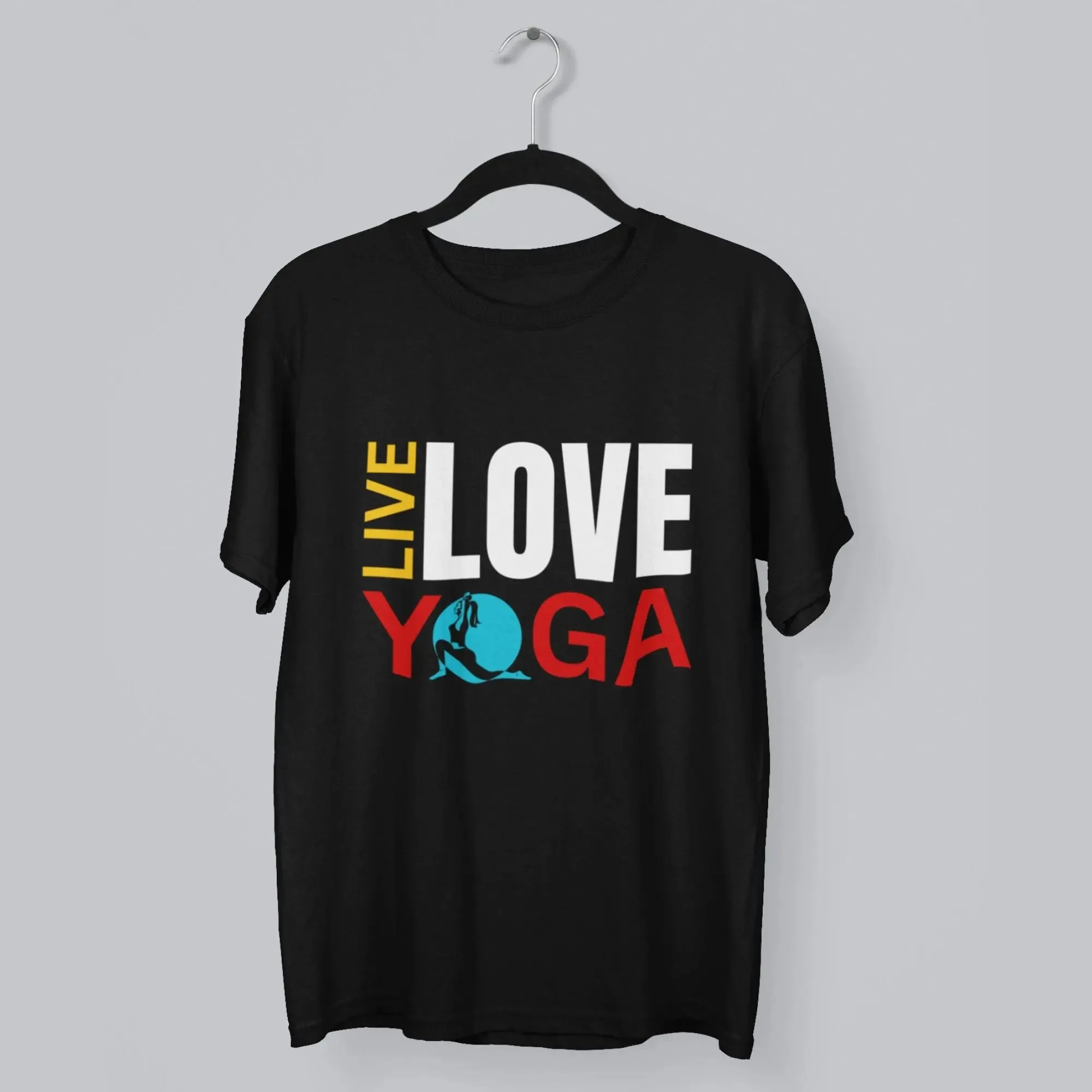 Live Love Yoga Round Neck Half Sleeve Classic T-Shirt