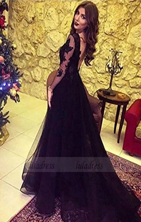 Long Sleeves Evening Gowns,Long Sleeves Prom Dress